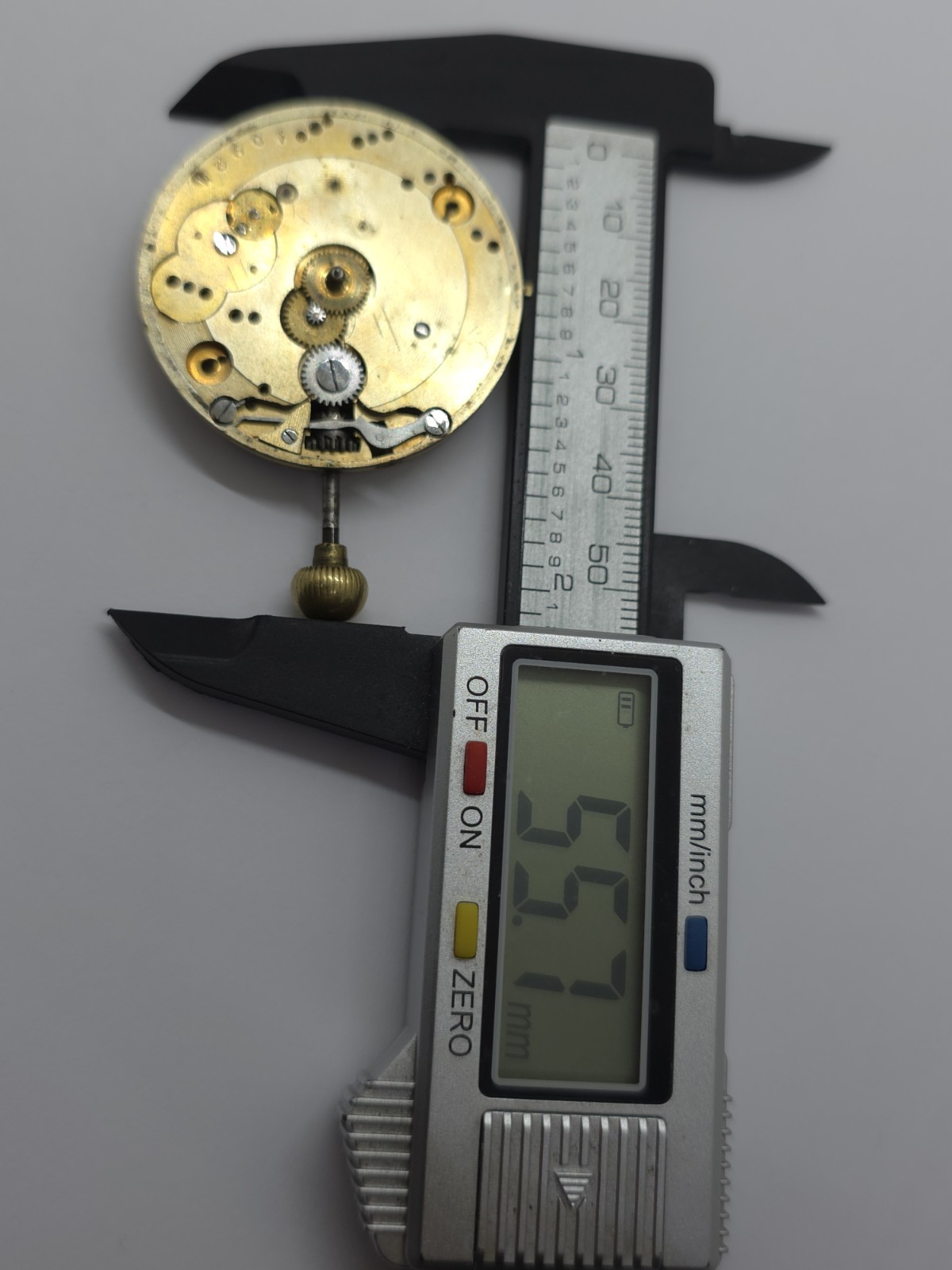 Vintage Cylinder Pocket Watch Movement WORKING Condition Stem Crown