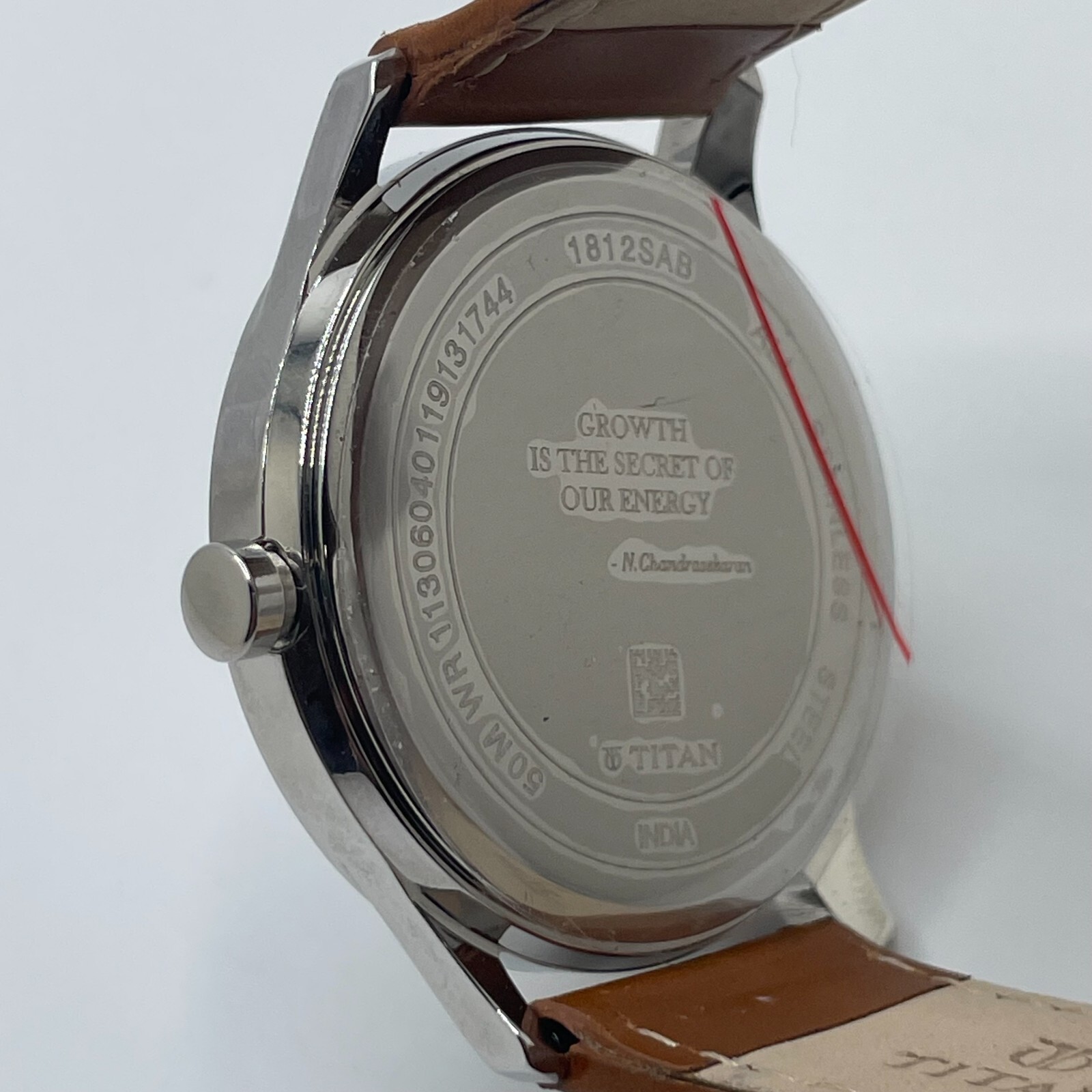 Titan Watch Mens TCS50 Date Quartz Analog Brown Leather Band Three Hands India