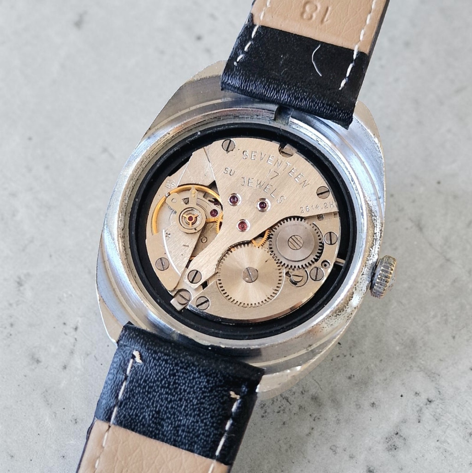 Rare Soviet USSR mechanical watch POLJOT 17 jewerly