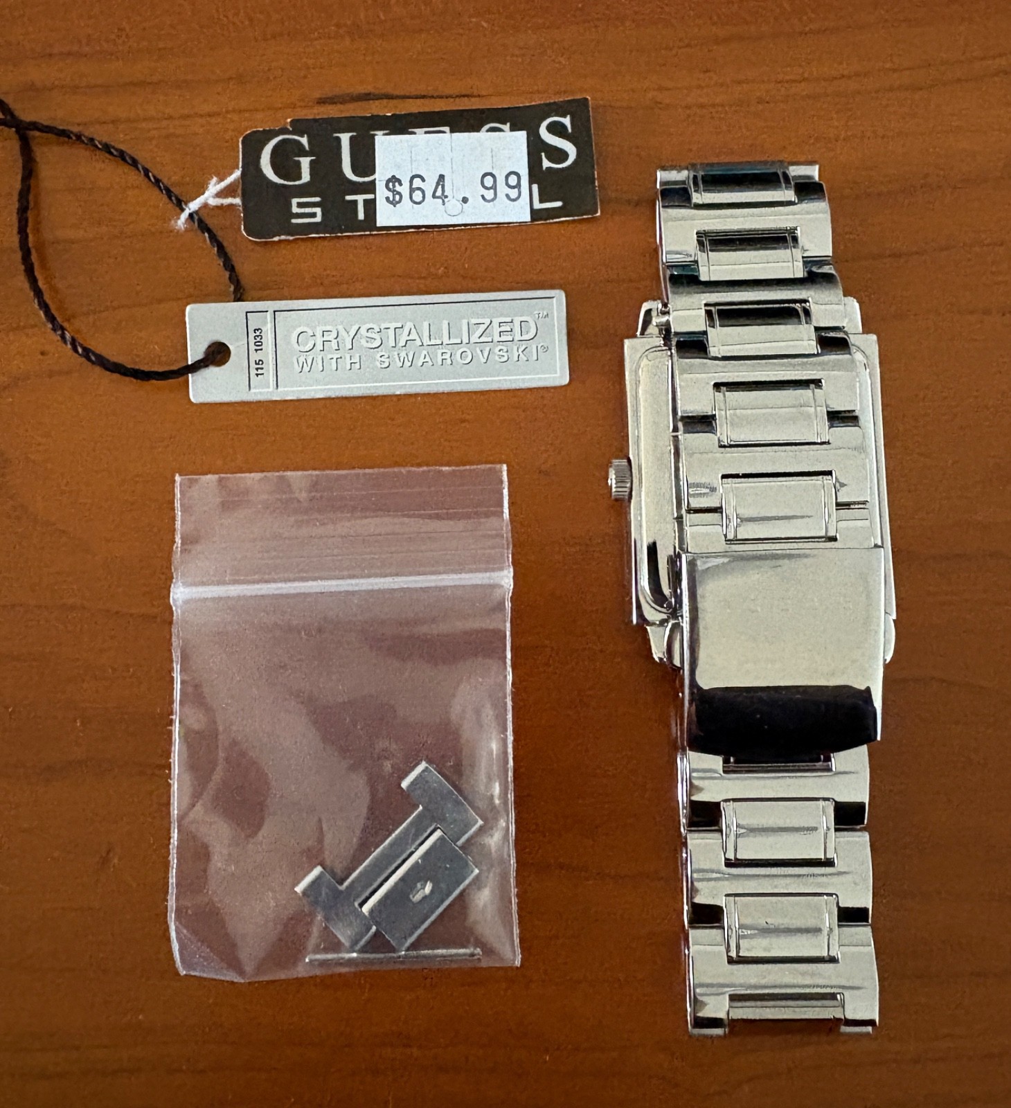 Guess Steel Vintage Analog Women’s Watch (#G11619L) – New!