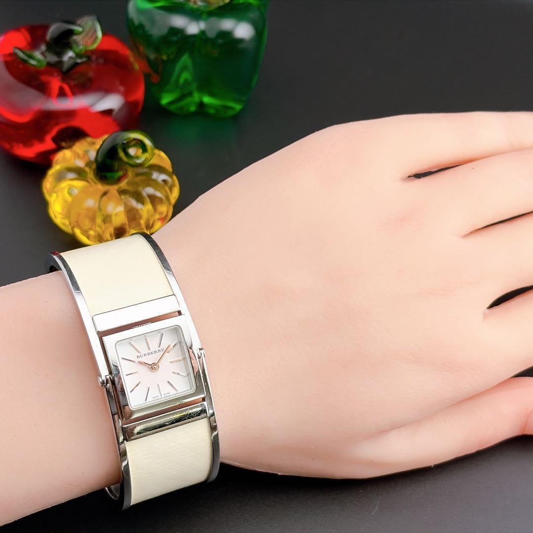 Burberry BU4939 Women’s Quartz White Dial Bangle Watch 24.2mm