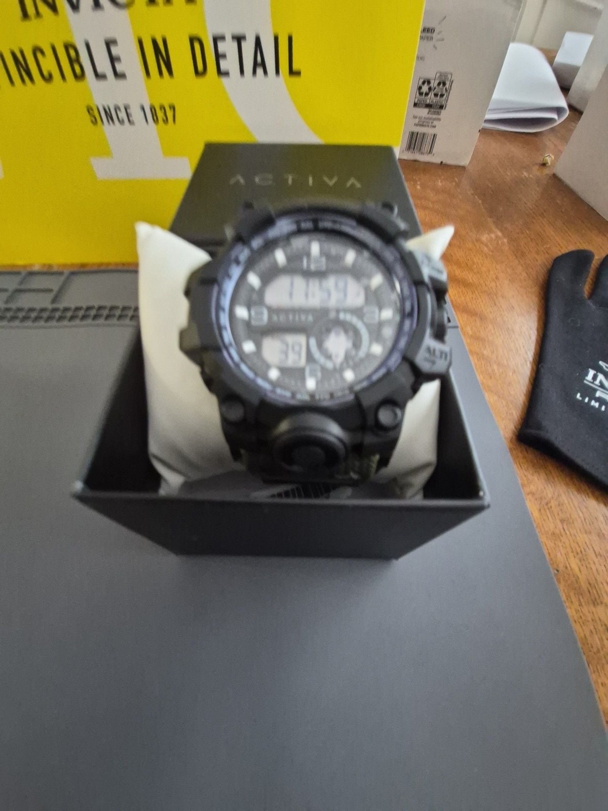 Activa Endurance X Invicta Men’s Digital Watch 54.5mm (ACW435-004)black camo ban
