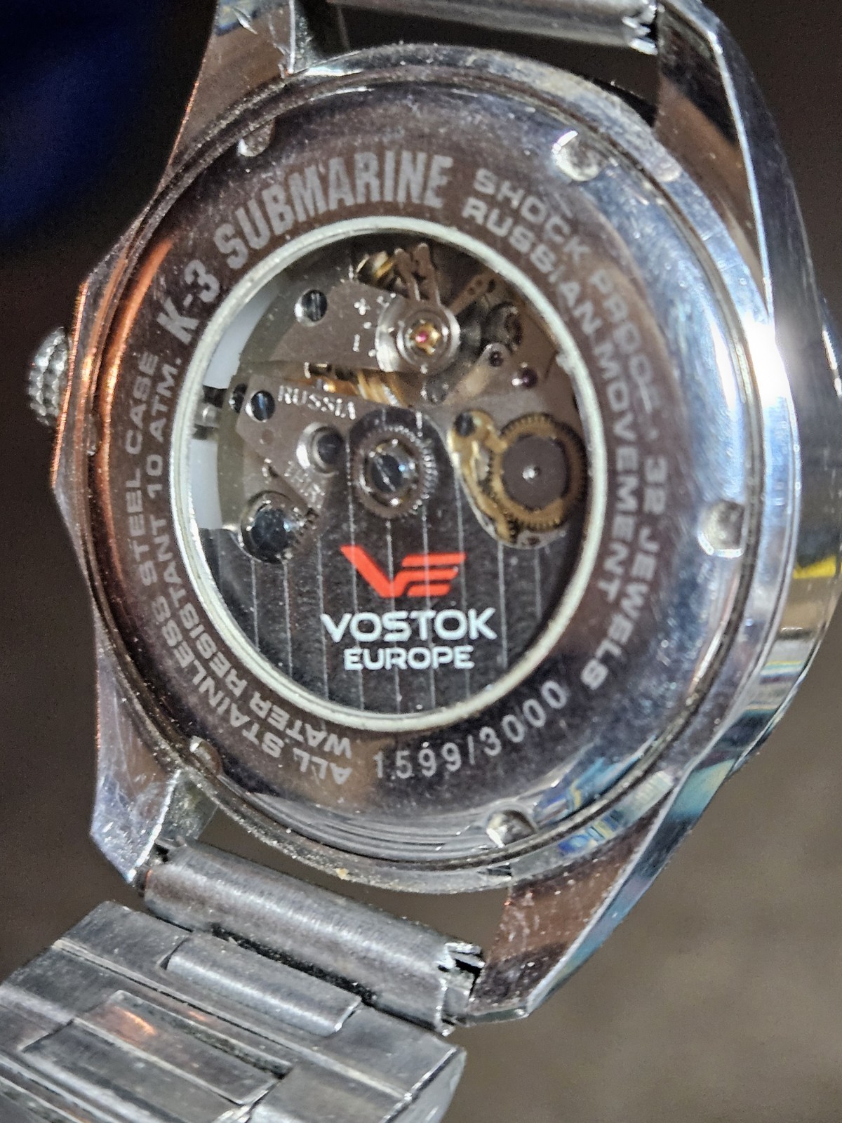 WORKING! Vostok Europe K3 Submarine Automatic Limited Edition 3000 WATCH BLUE