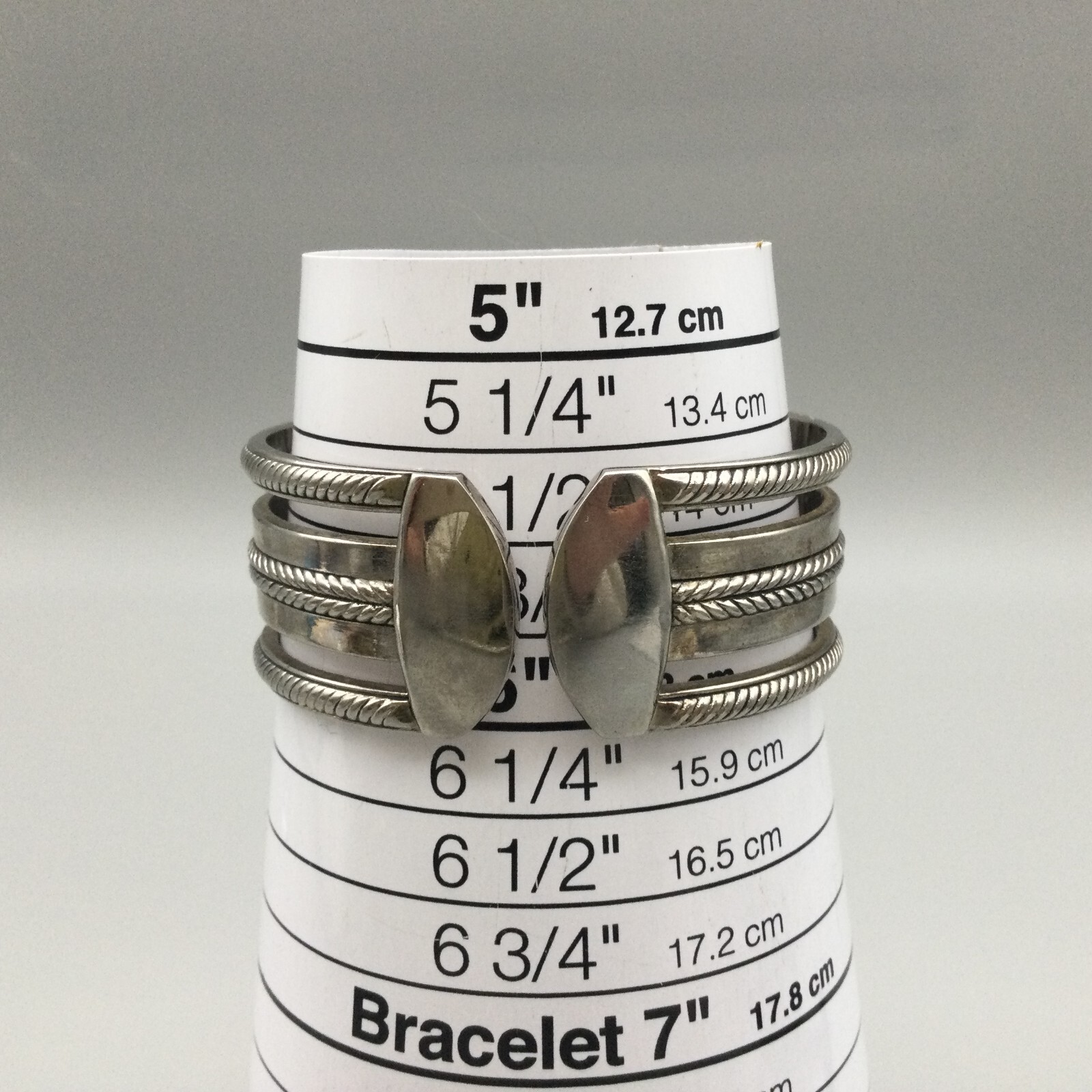 Premier Designs Watch Women 31mm Silver Tone Open Cuff Band New Battery