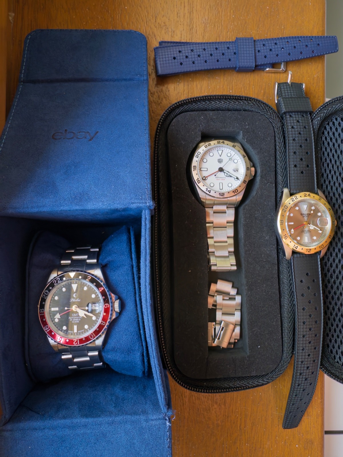 Lot of 3 GMT Watches – See Description For Details!