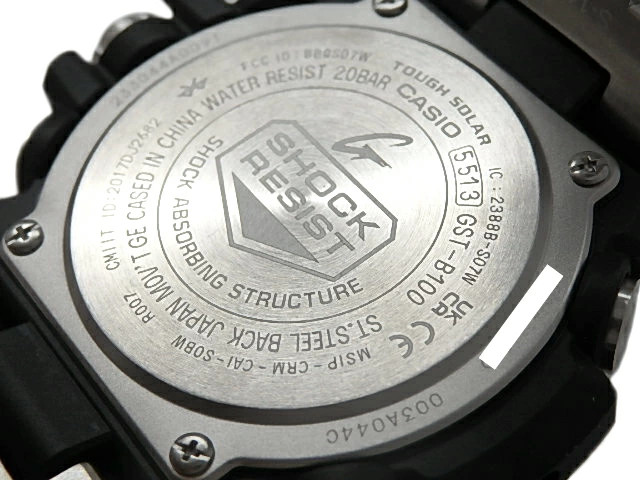 Casio G-Shock GST-B100D-1AJF Quartz Watch 53.8mm Wrist 21.5cm/8.5in