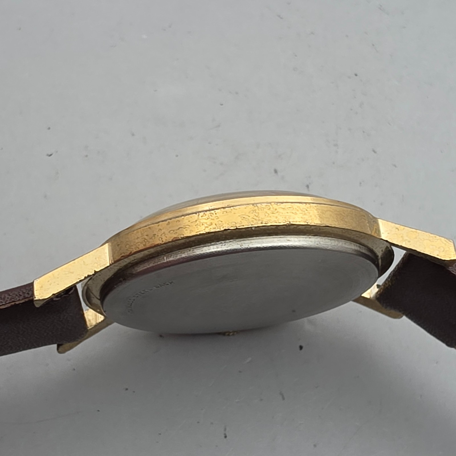 Vintage Helbros men’s manual wind watch Loyal Order of Moose linen dal 1950s