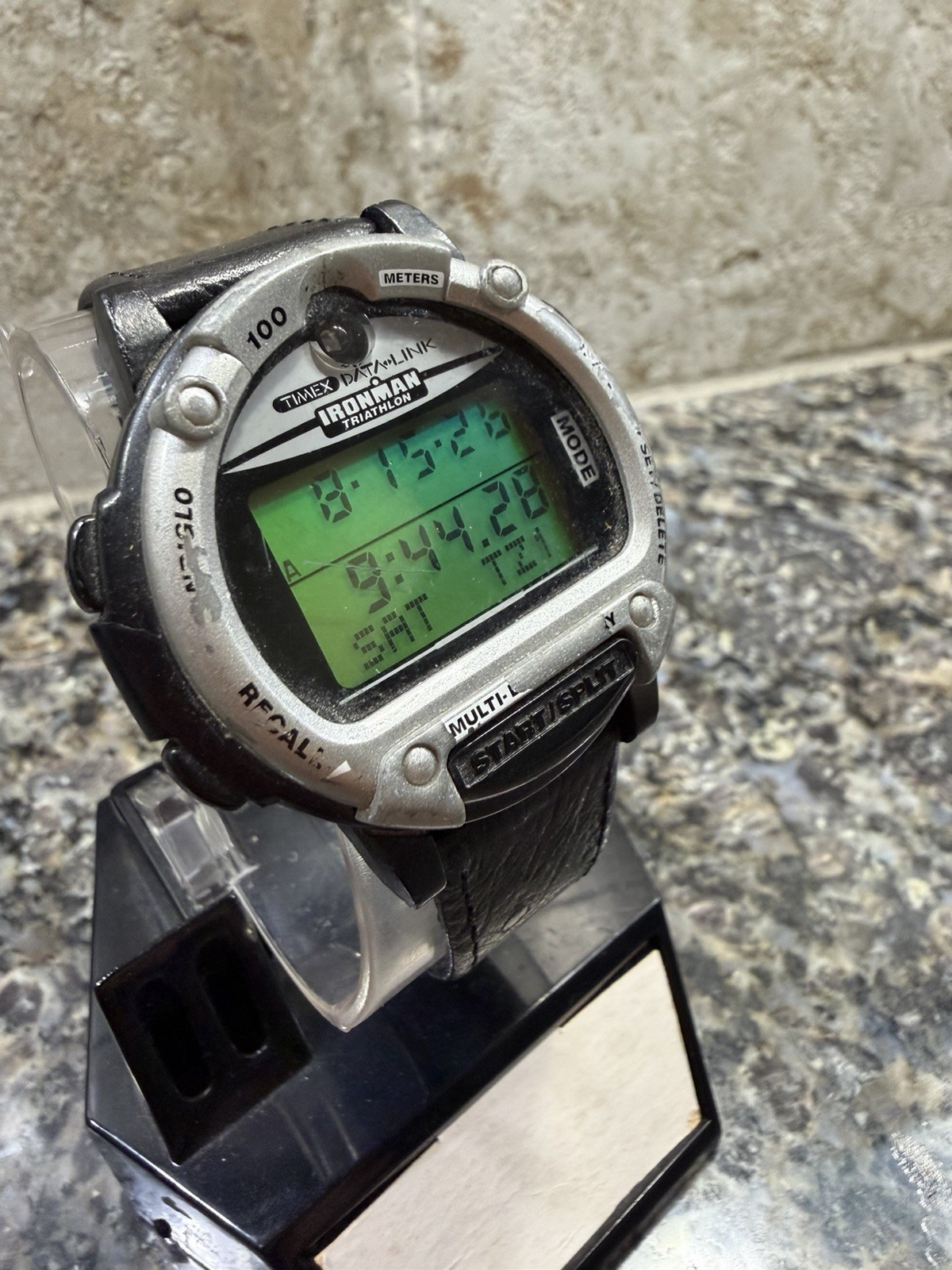 Vintage Timex Data Link Ironman Triathlon Digital Quartz Watch 100m