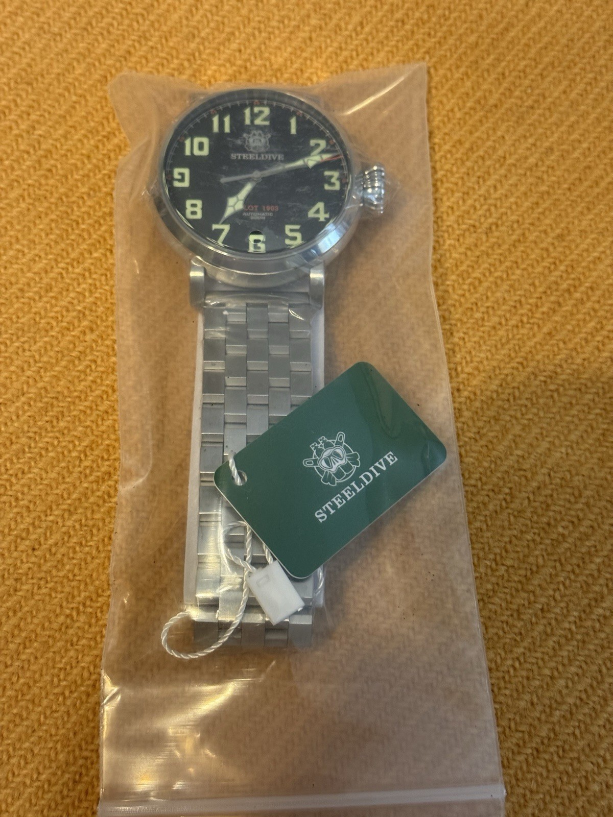 STEELDIVE SD PILOT 46.5mm Dial Automatic Sapphire Crystal NH35