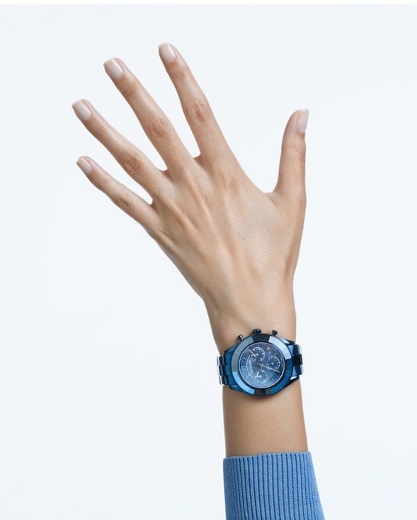 Swarovski Octea Lux Sports Watch Blue *PLEASE SEE DESCRIPTION*