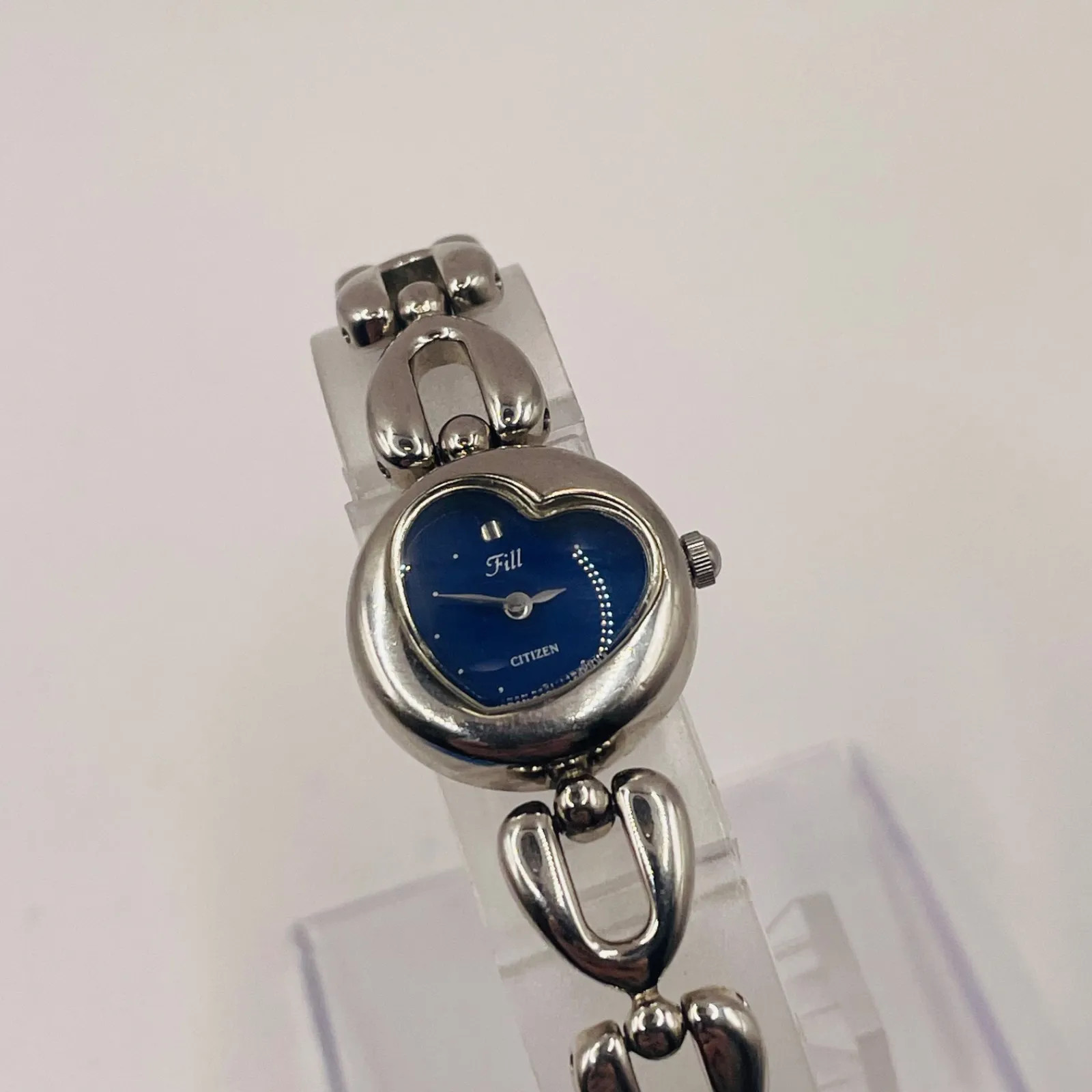 Citizen Fill Ladies’ Watch, Heart-Shaped, Blue Dial, Working Condition, B nu