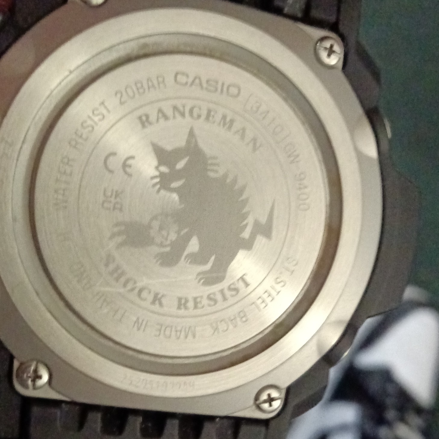 Casio G-SHOCK Rangeman GW9400-1B Digital Solar Atomic 200m 55mm Box Manual