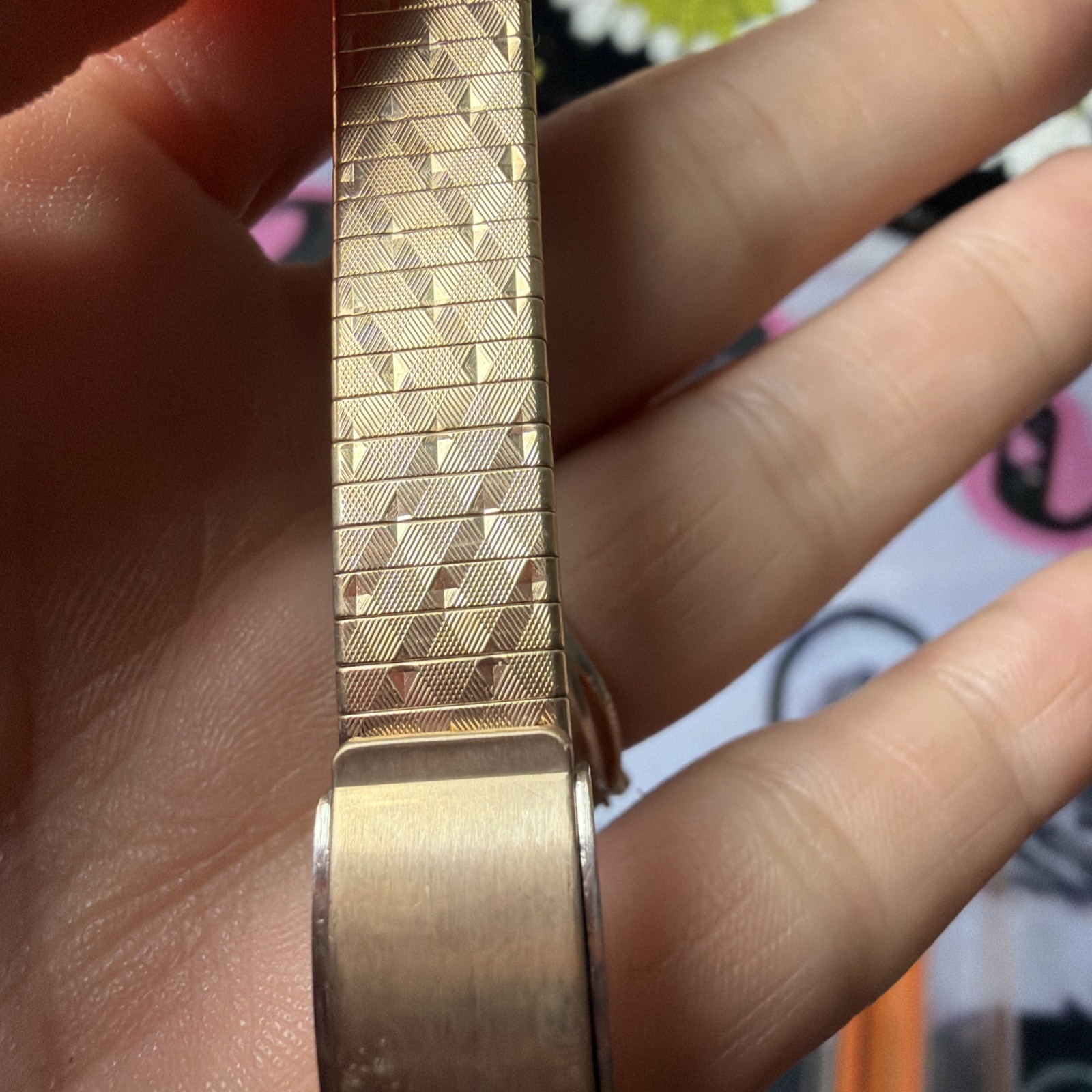 New Vintage Bulova Watch Band 10K Rolled Gold Plate Mesh 10mm Ladies Deadstock
