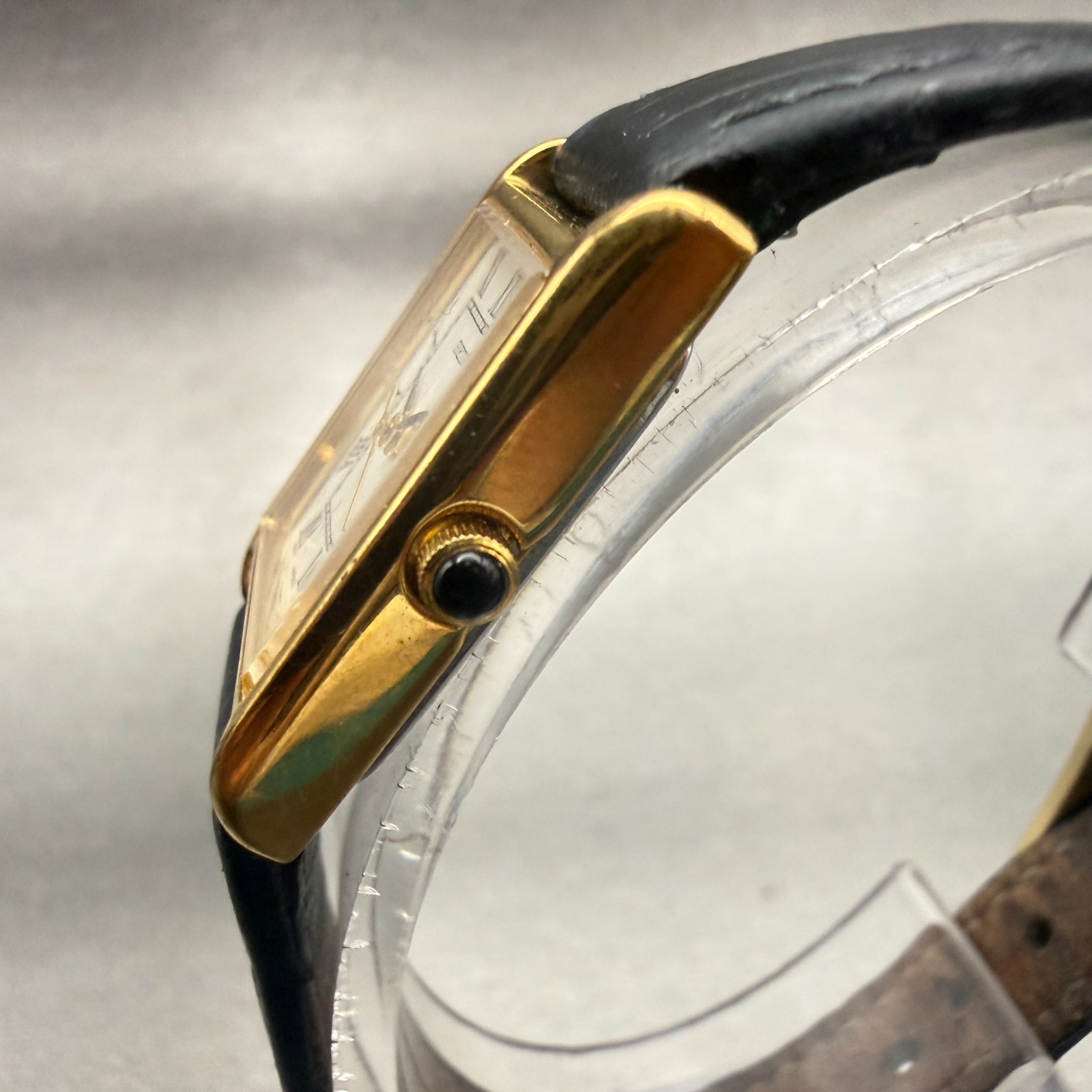 Seiko Watch Women 18mm White Dial Gold Tone Rectangle 1N01-5G40 New Battery VTG