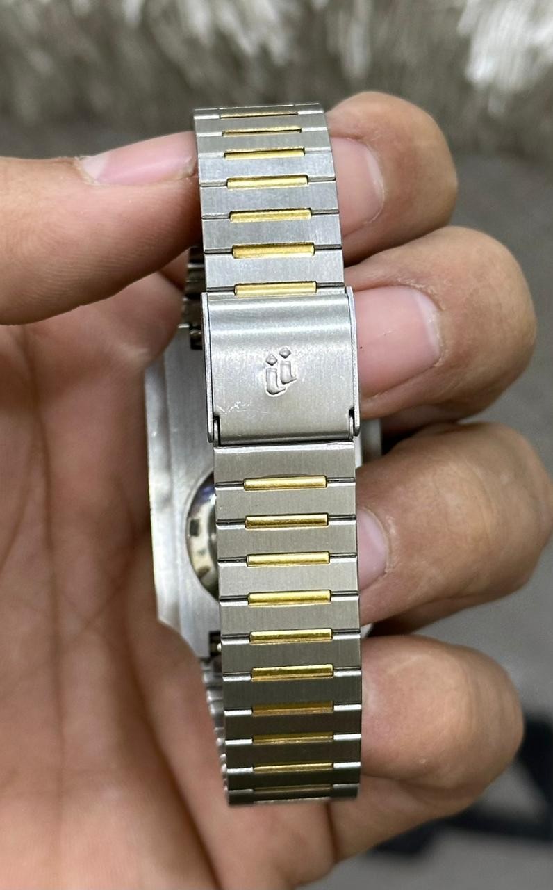 Rare Dalil Supra Automatic 21 Jewels Golden Dial Swiss Made Watch For Mens