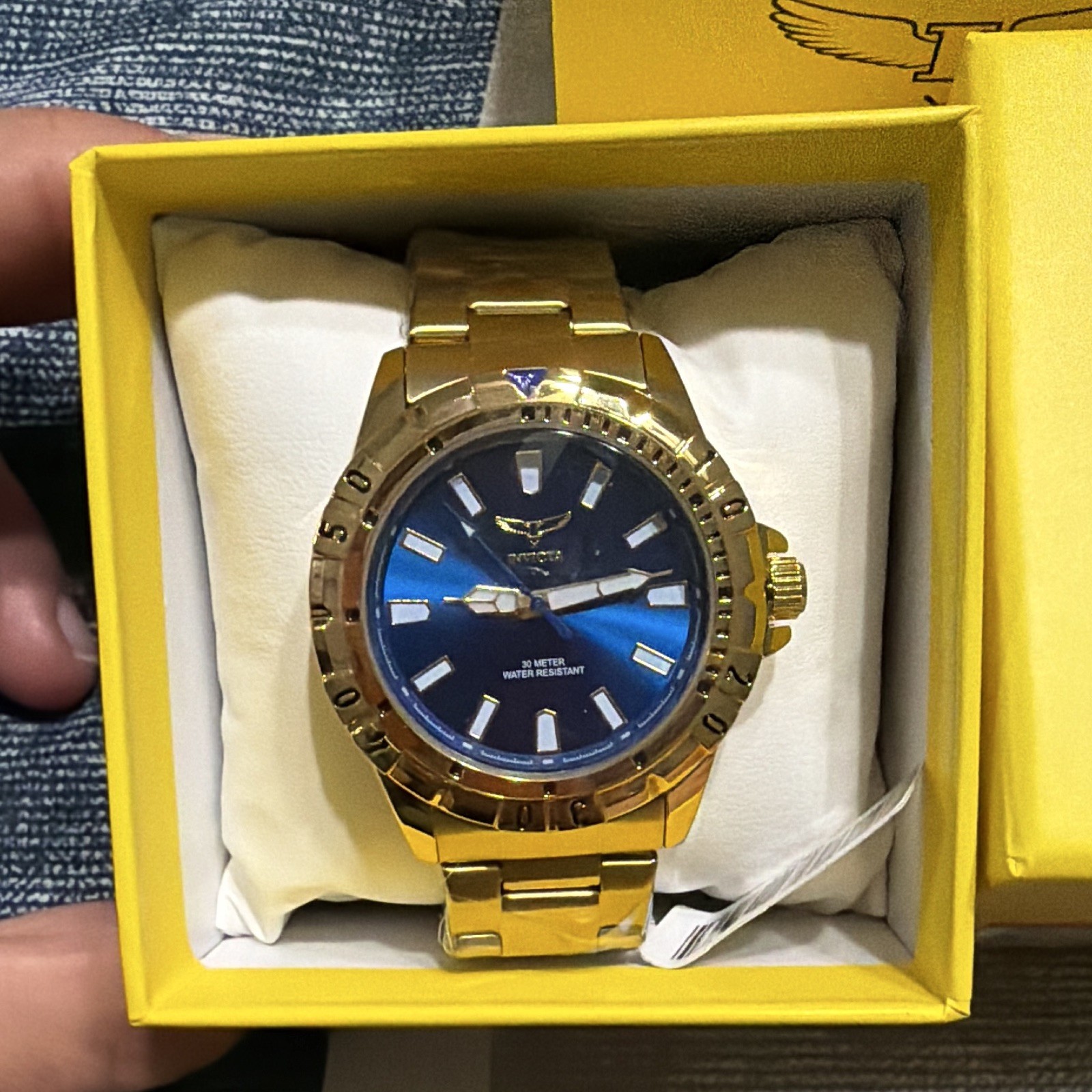 Invicta Specialty I by Invicta Men’s Watch 42mm(69033), Gold tone, Blue dial NIB