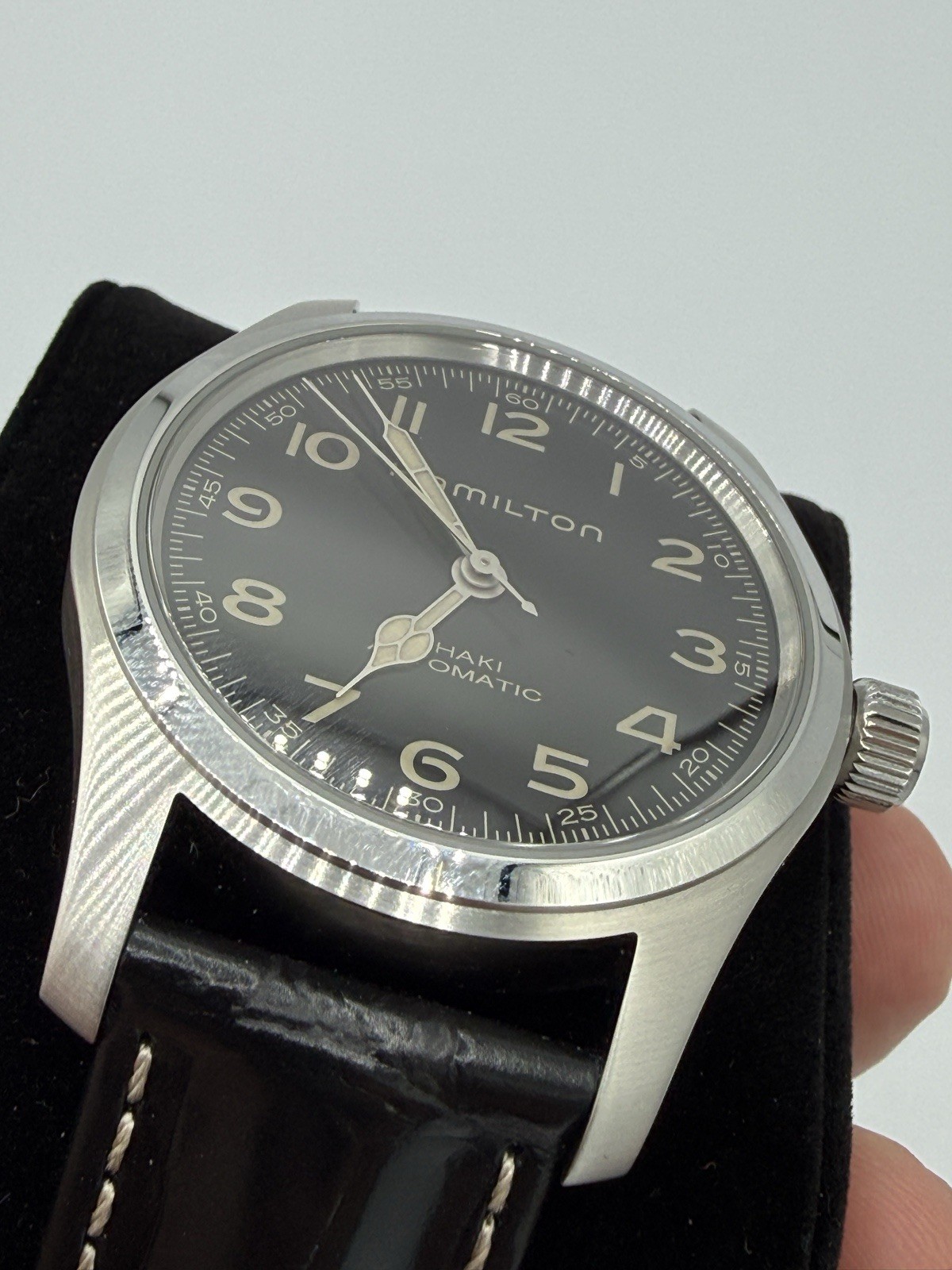 Hamilton Khaki Field Murph 42mm Black Dial Auto Watch Bundle, Box/Papers