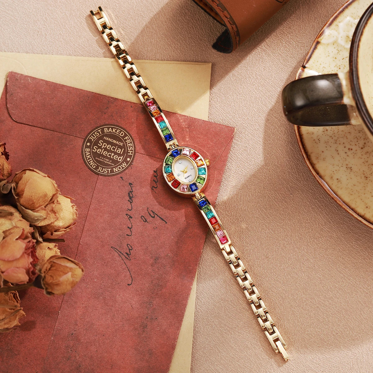 Luxury Rhinestone Women’s Quartz Watch Bracelet Fashion Ladies Wrist Watch Gift