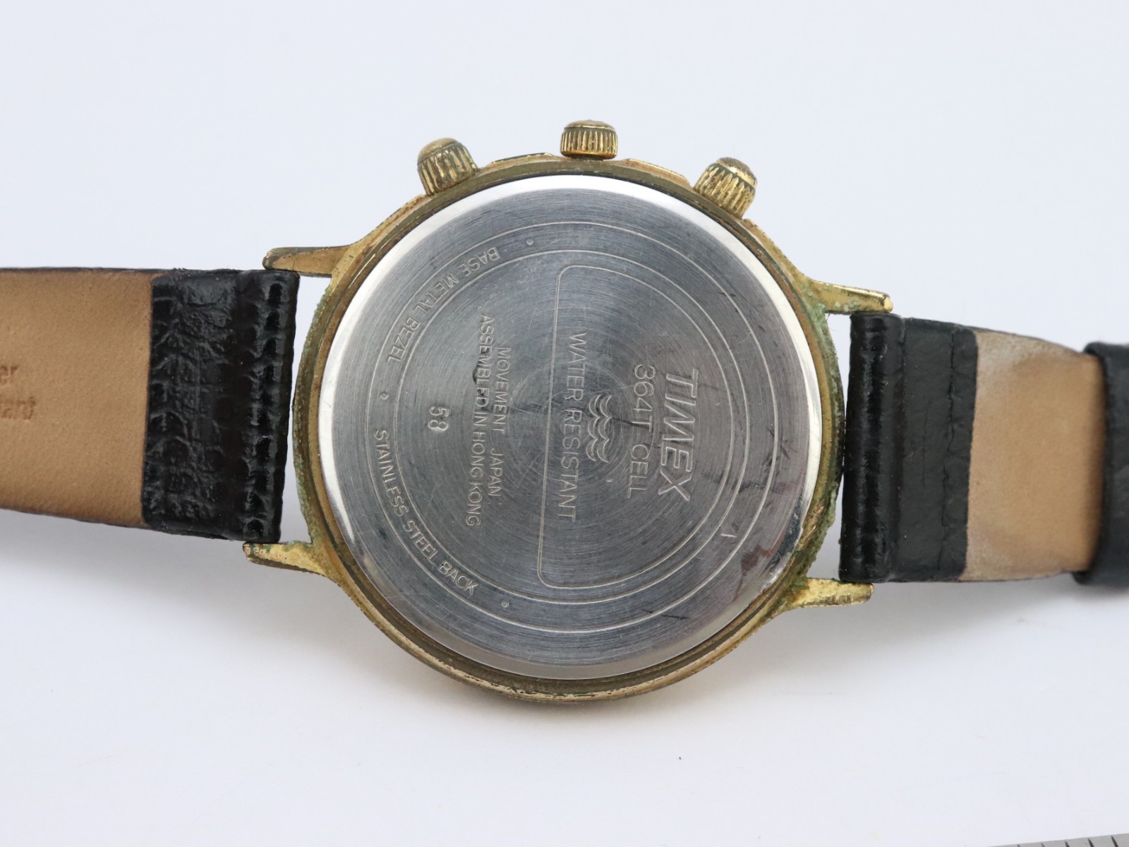 Timex Quartz Calendar Dial Day Date Watch Moon Phase NOT WORKING SEE DESCRIPTION