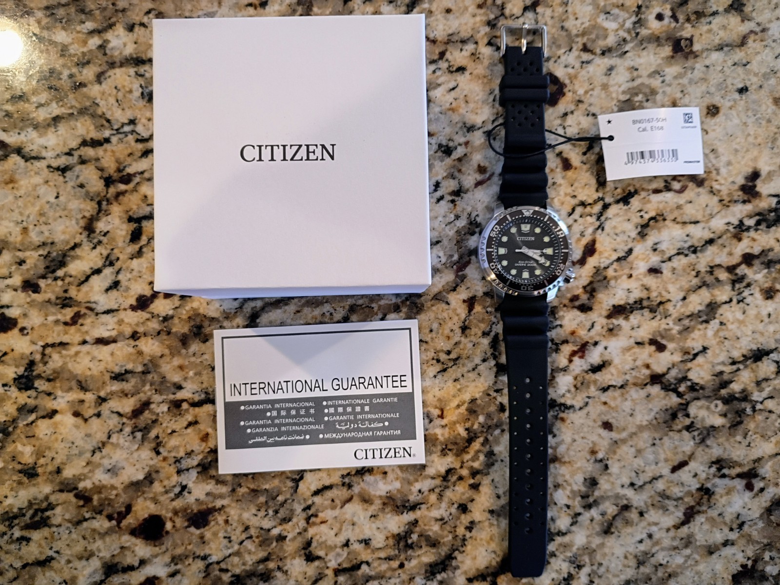 New Citizen Promaster Dive 44mm Gray Dial Eco-Drive BN0167-50H
