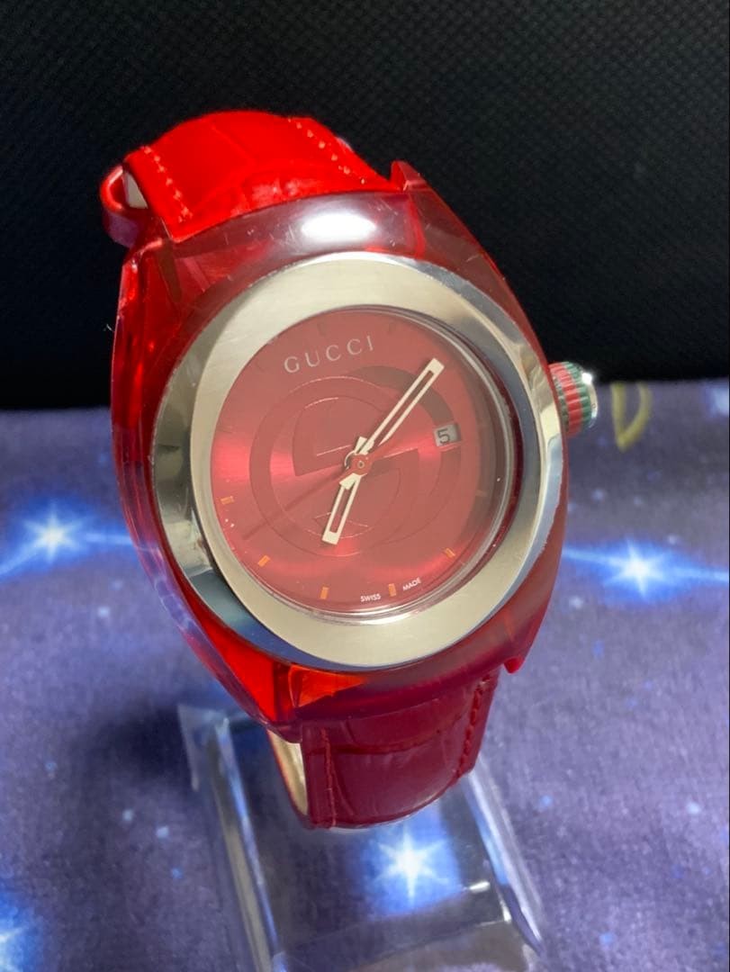 Gucci 137.3 Red Women’s Wristwatch Used Working