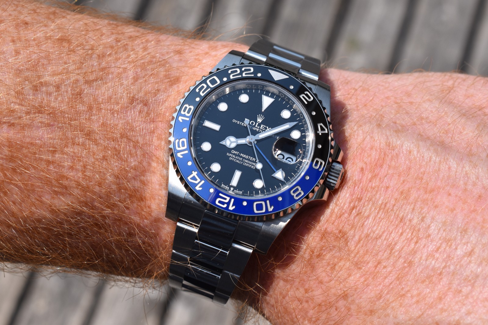 2023 Rolex GMT-Master II 40mm Steel “Batman” Black & Blue 126710BLNR Set