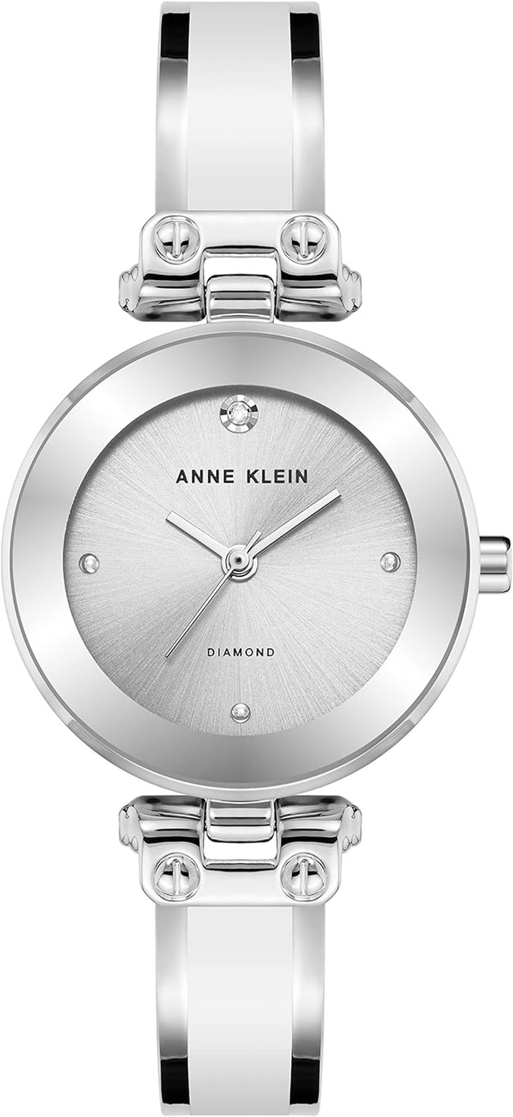 Women’s Diamond Dial Bangle Watch Elegant Fashion Quartz Wristwatch