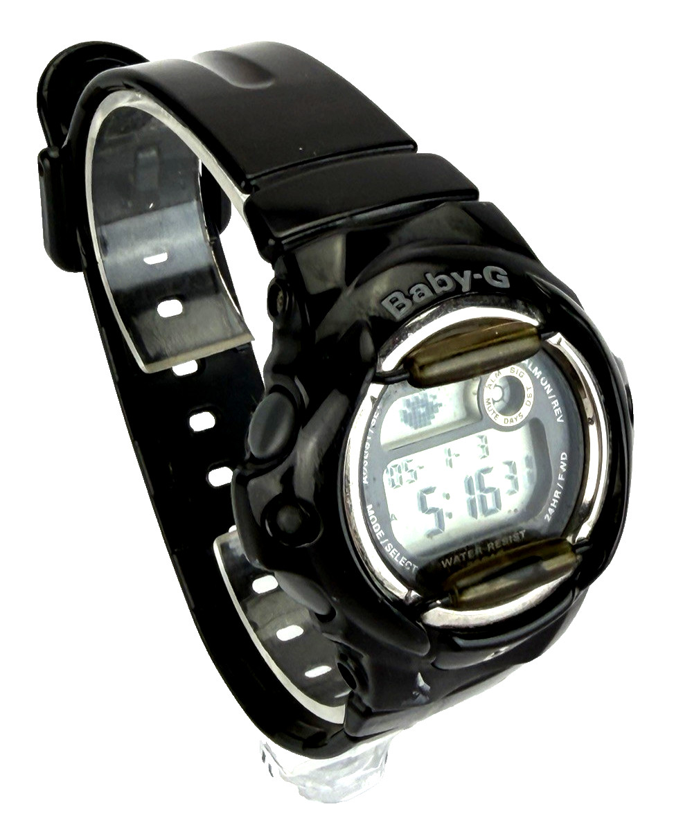 Casio Baby-G Digital Watch BG-169R 3252 Gloss Black Wet Look NEW BATT