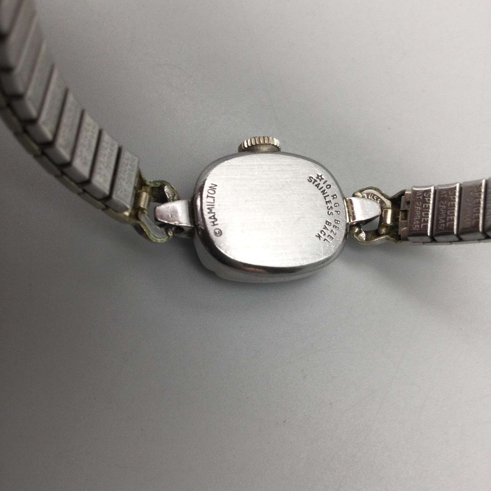 Vintage Hamilton Womens 10K RGP Watch 14mm Cream Dial Manual Dress Bracelet
