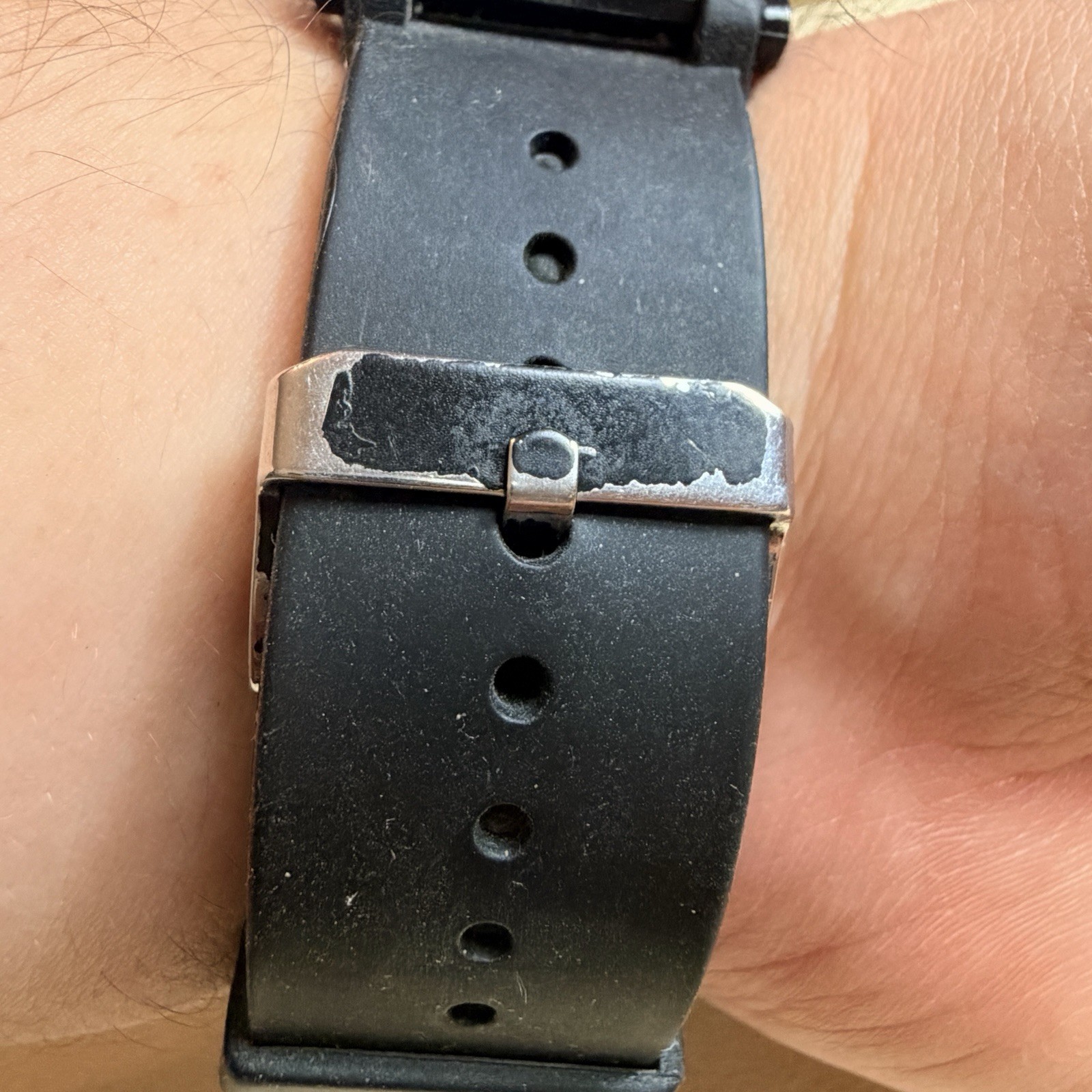UNTESTED ICE KING Quartz Chronograph Men’s Watch Black Dial Rubber Strap