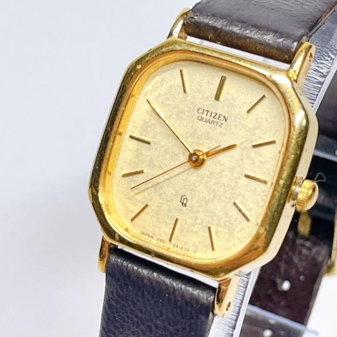CITIZEN Women’s Watch 2931 Gold Square Watch 46