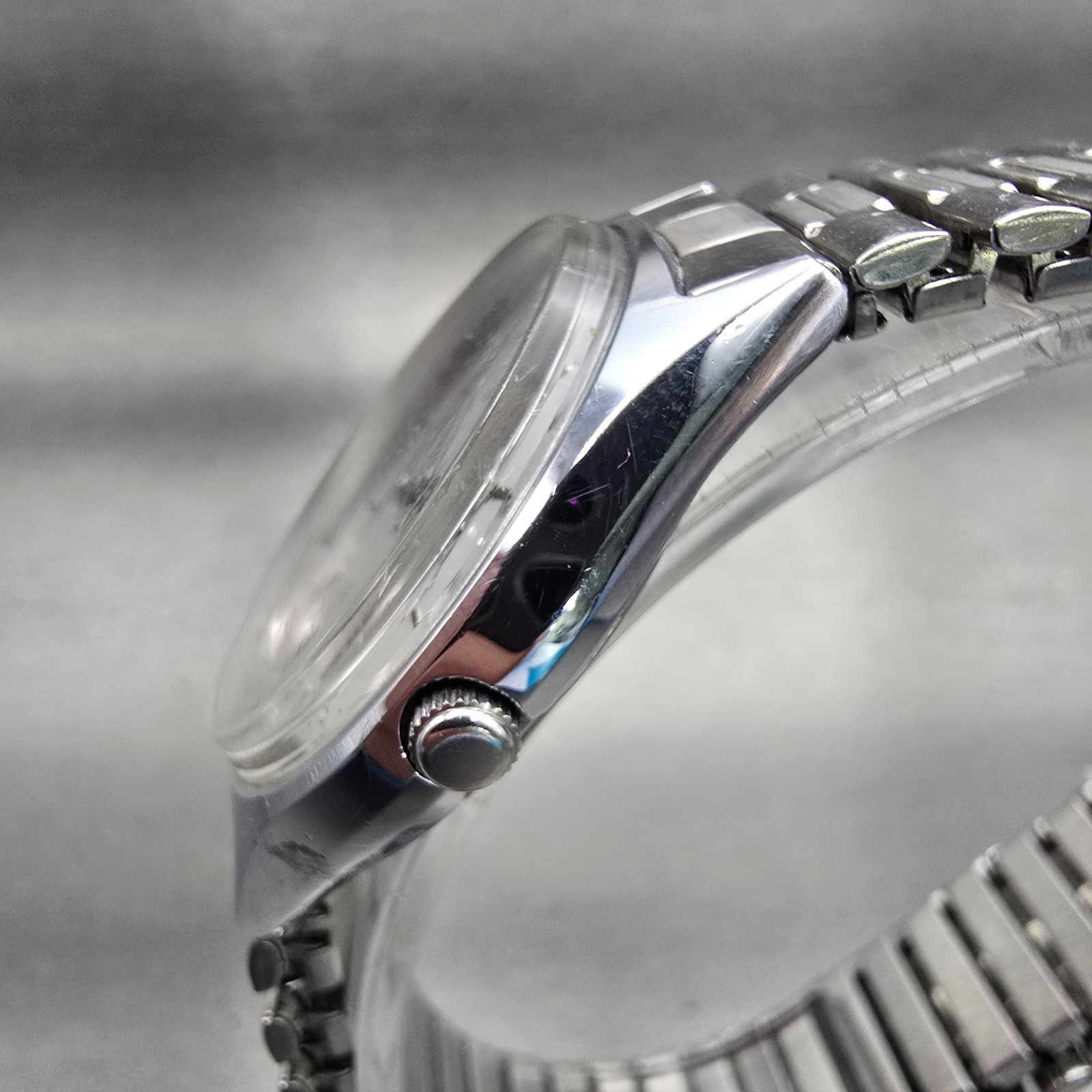 Citizen CQ Watch Men 36mm Silver Dial Silver Tone Daydate 1100-S63928 New Batt