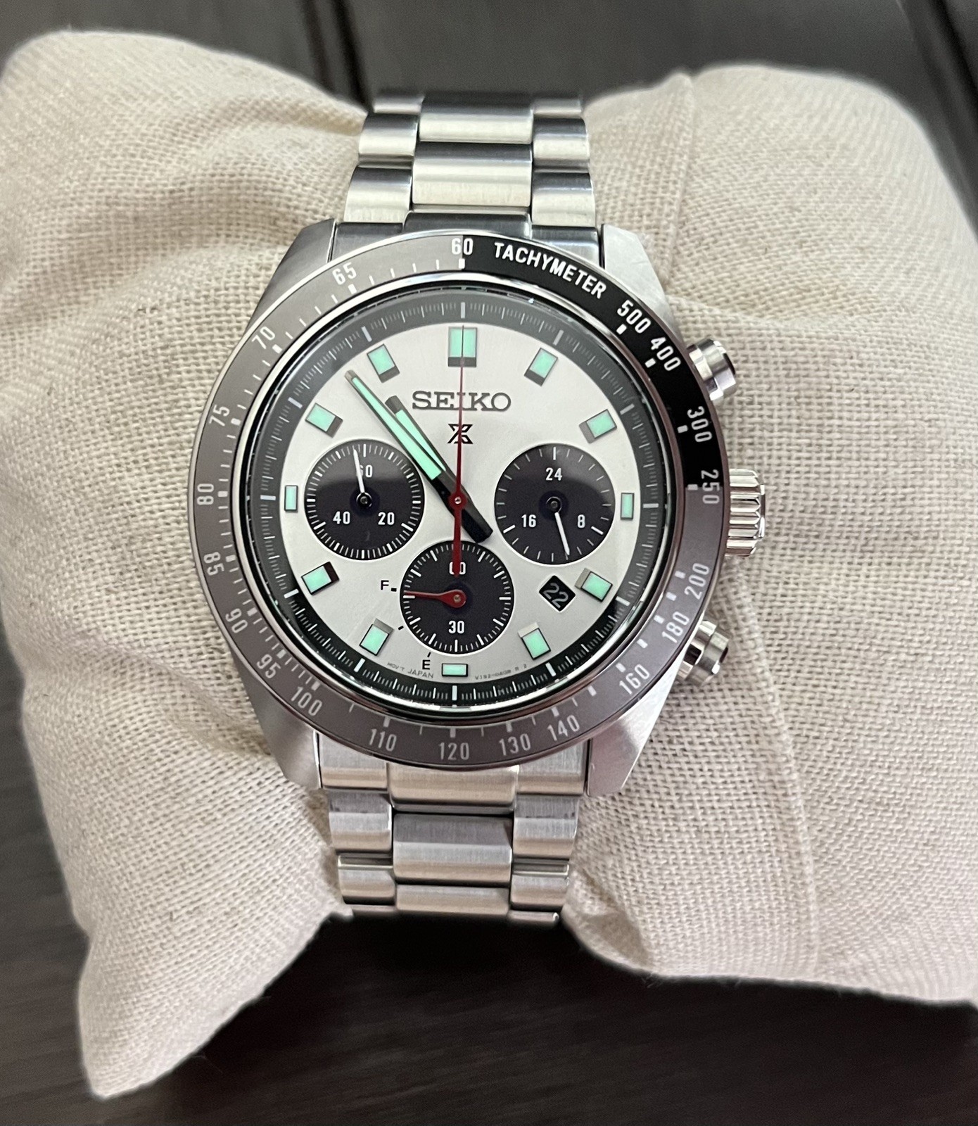 Seiko Prospex Speedtimer 41.4 MM Solar Stainless Steel Watch – SSC911P1