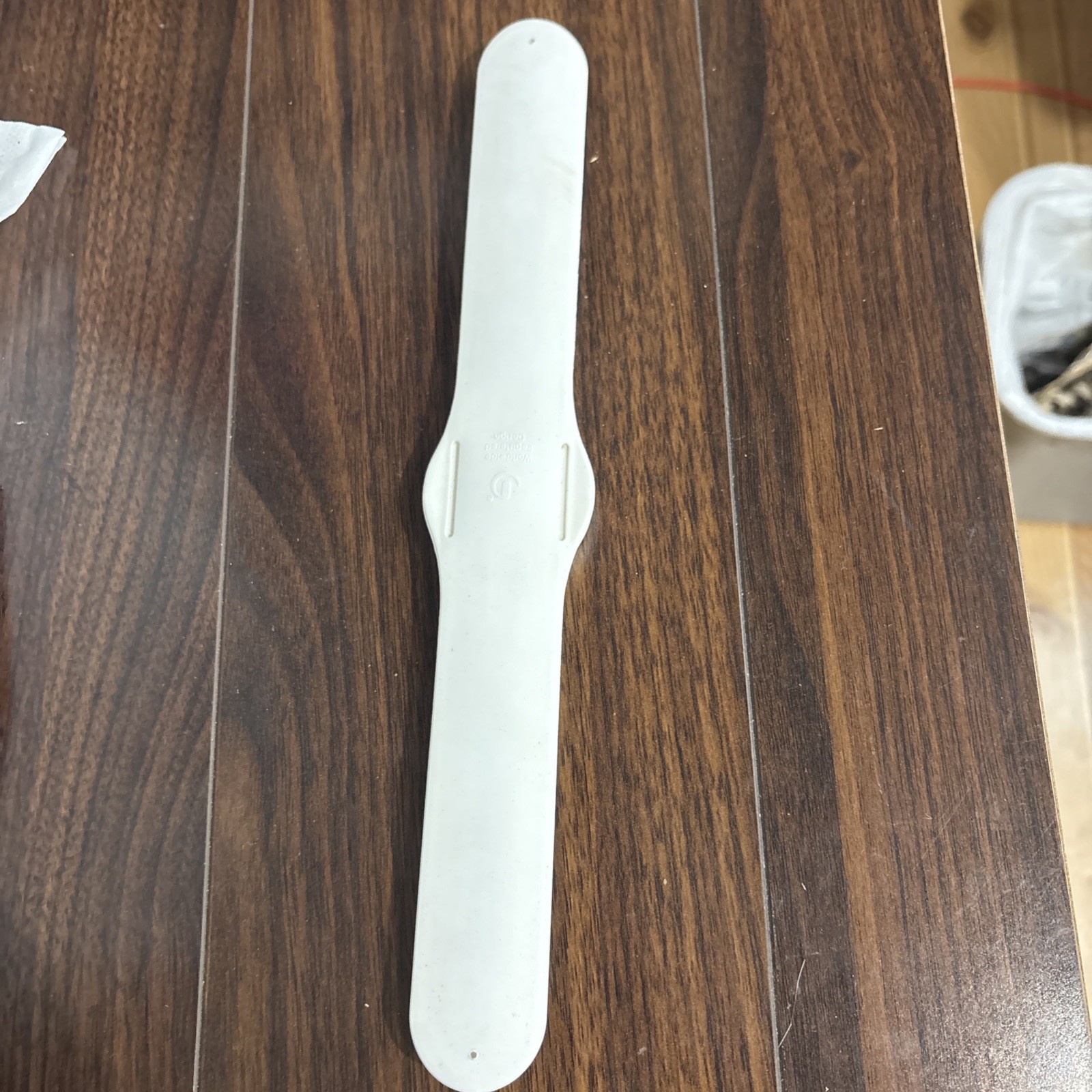 White Silicone Slap-On Snap Watch Worldwide Registered Design Need Battery