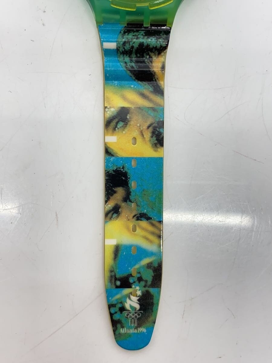 [A1R] Used Swatch Quartz Analog BLU Multi Color Atlanta 1996 Vintage [t8v]