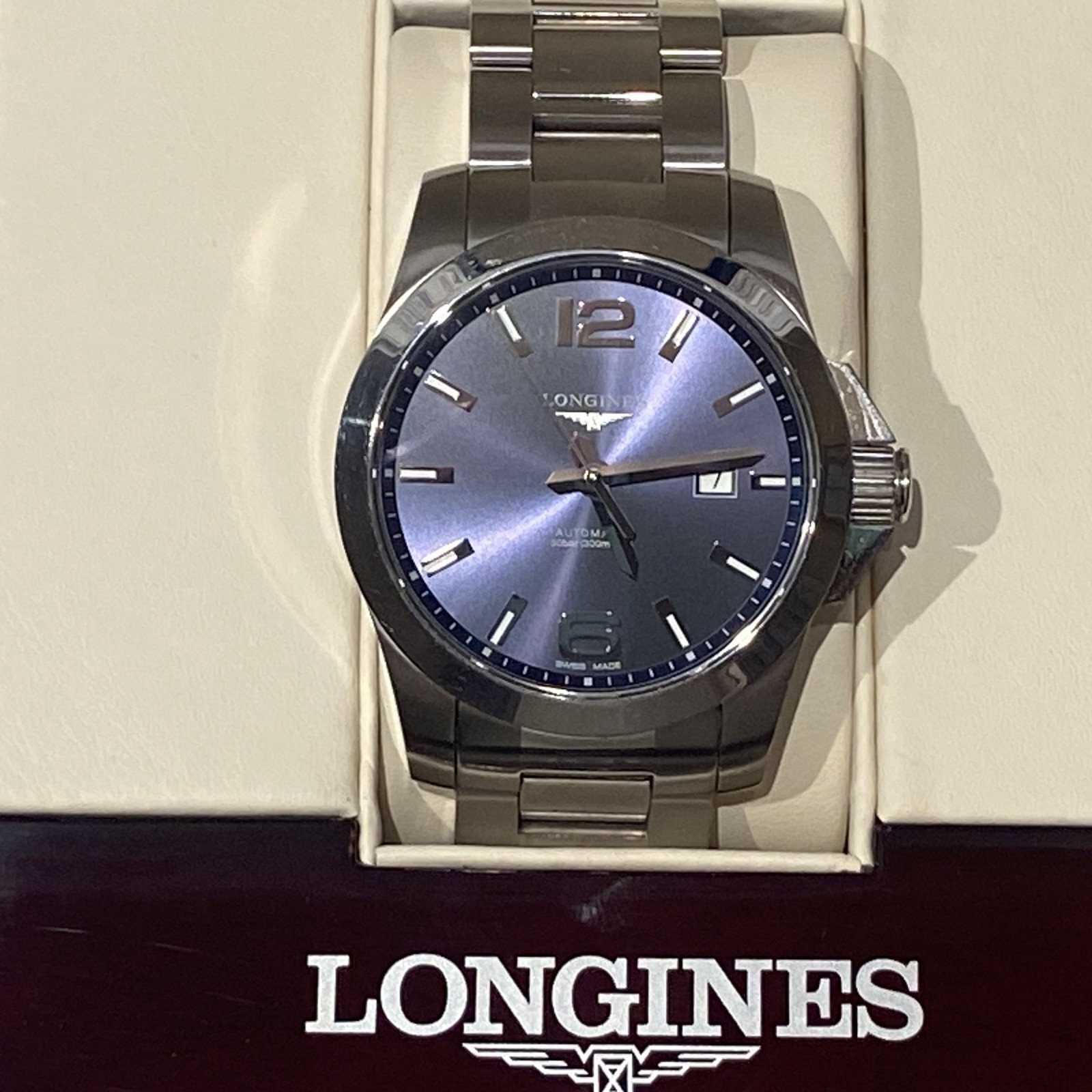 Longines Conquest Automatic 43mm Sunray Blue Dial SS Men’s Watch L3.778.4.58.6