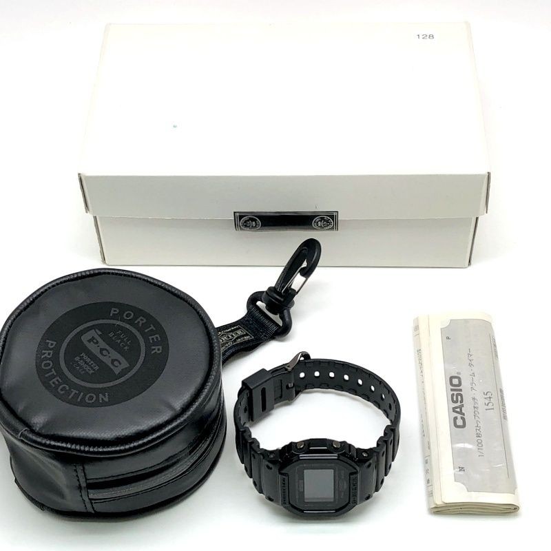 G SHOCK DW 5600VT Porter Collaboration Model Full Black Glossy Finish Limited to