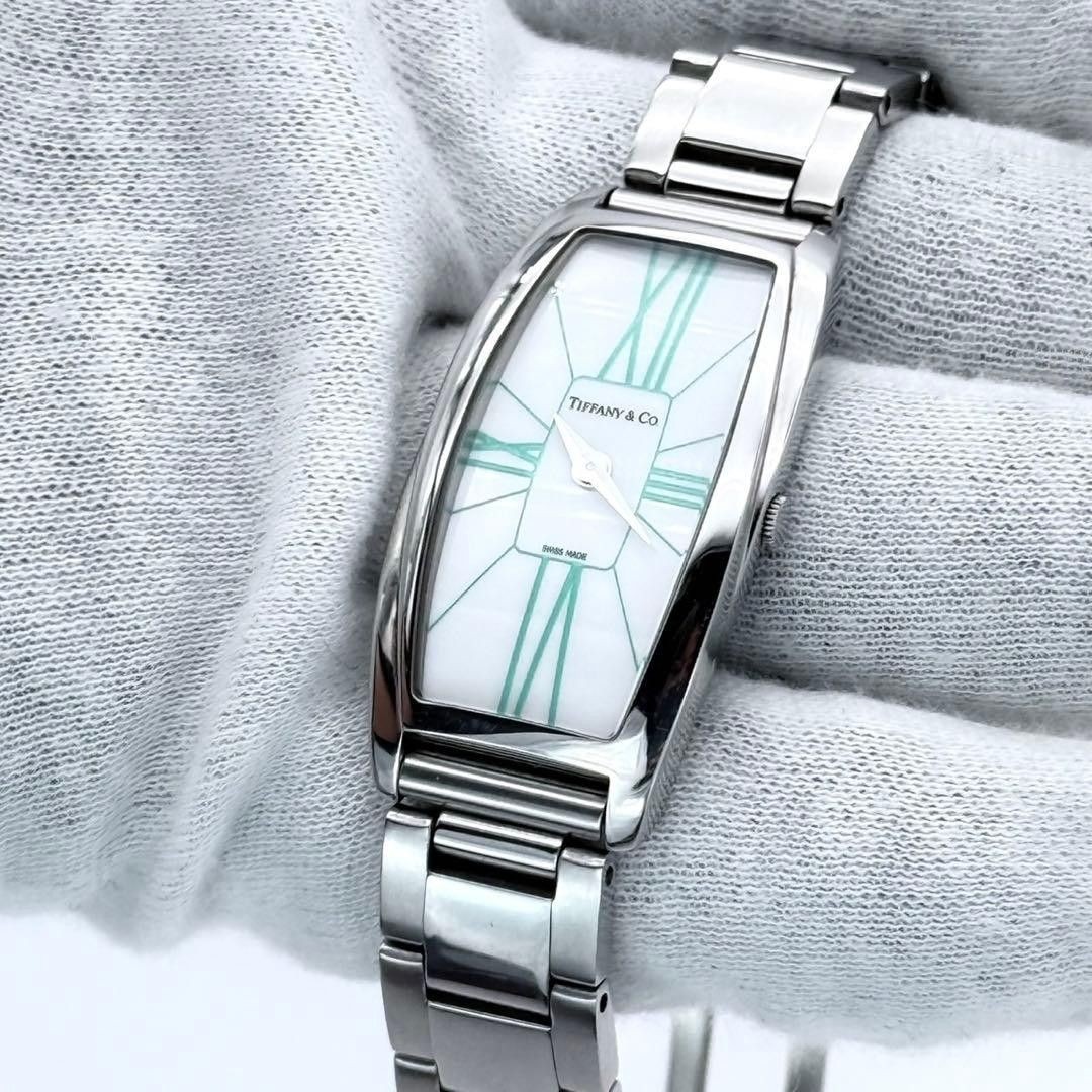[B1P] Tiffany Gemea Roman Tiffany Blue Dial Ladies Quartz Watch [k8z]