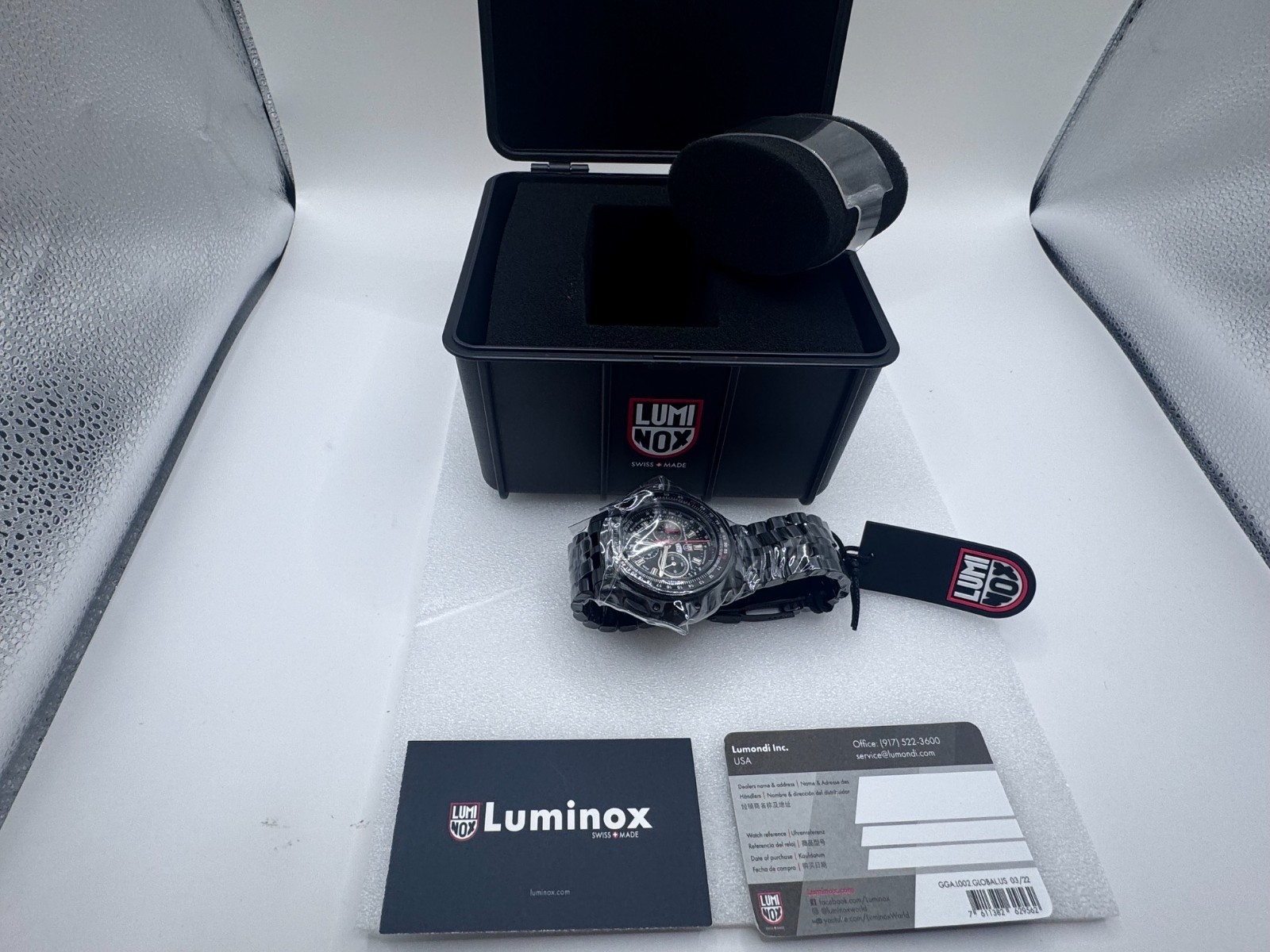 NEW Luminox F-22 Raptor Black Titanium Men’s Quartz Watch XA.9272