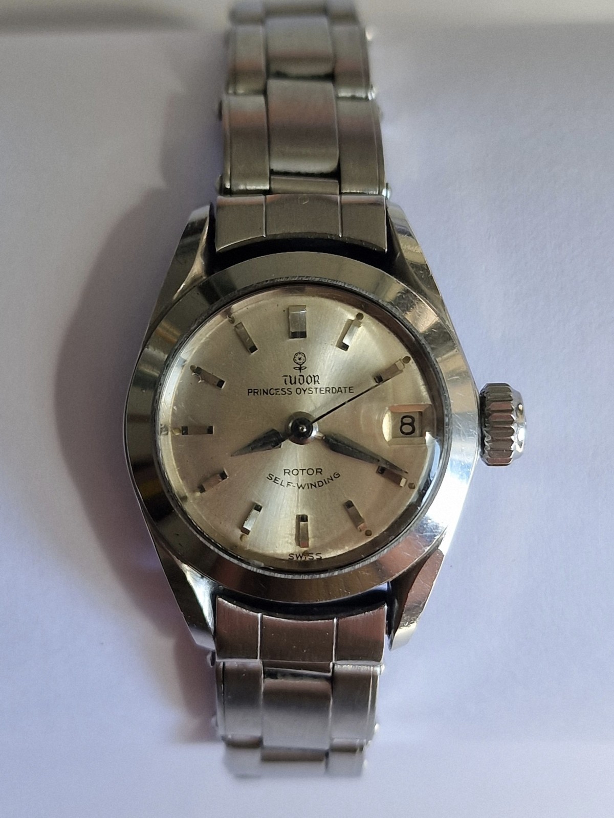 Tudor Princess Oysterdate Rolex Case Bracelet Watch 1966 For Repair