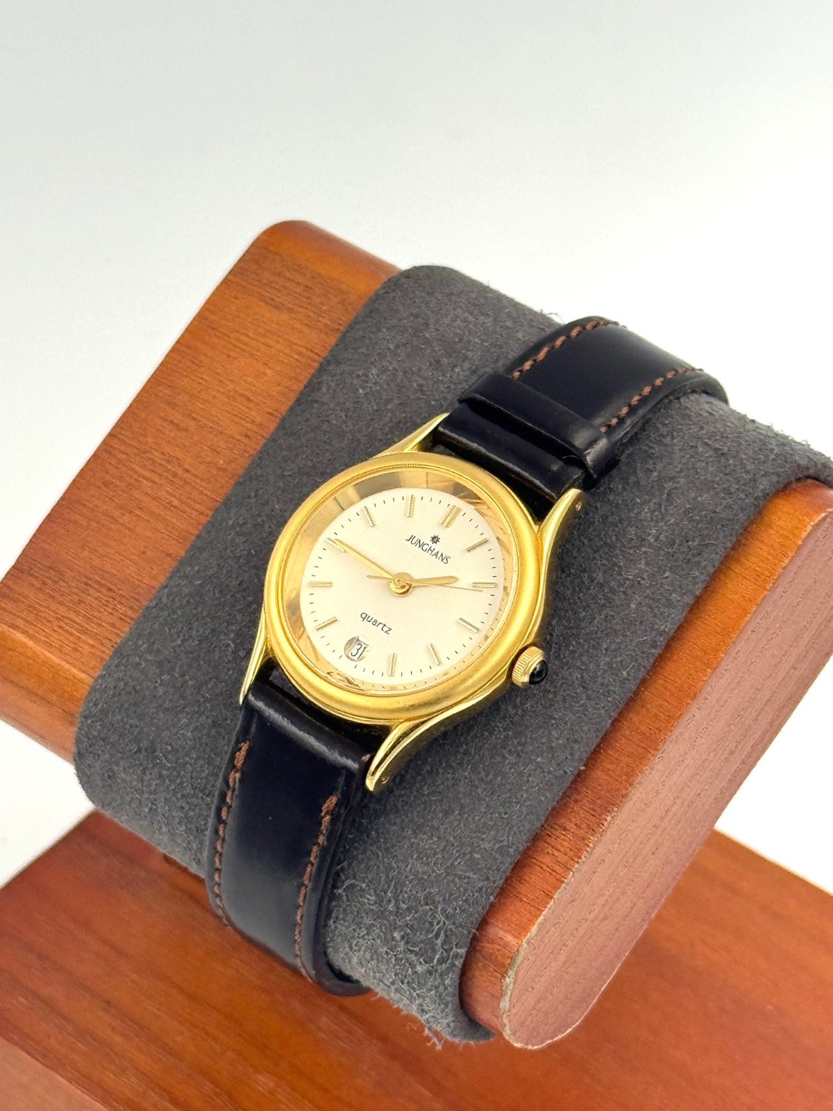 junghans 24mm Women Quartz Watch New Battery working JY-505L -f1748