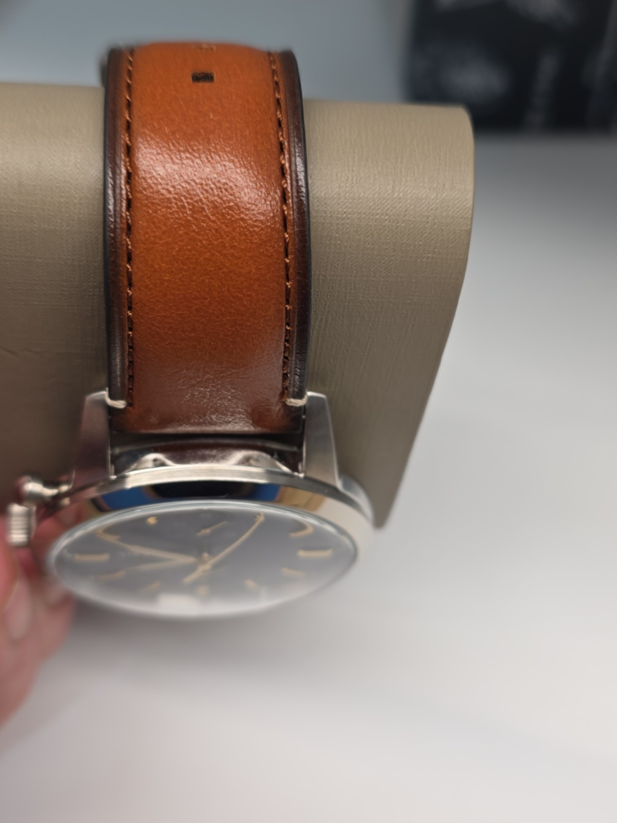 Fossil Men’s Chronograph Townsman Light Brown Leather Strap Watch 44mm FS5279 –