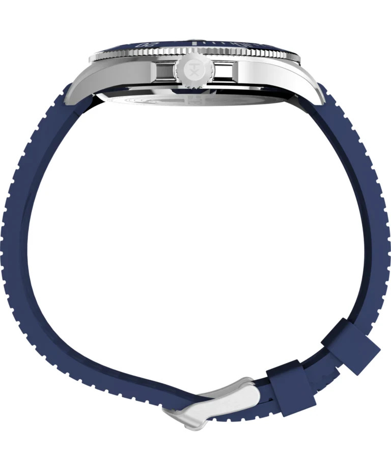 New Timex Trend Harborside Coast Blue Dial Rubber Strap Men’s Watch TW2Y05000