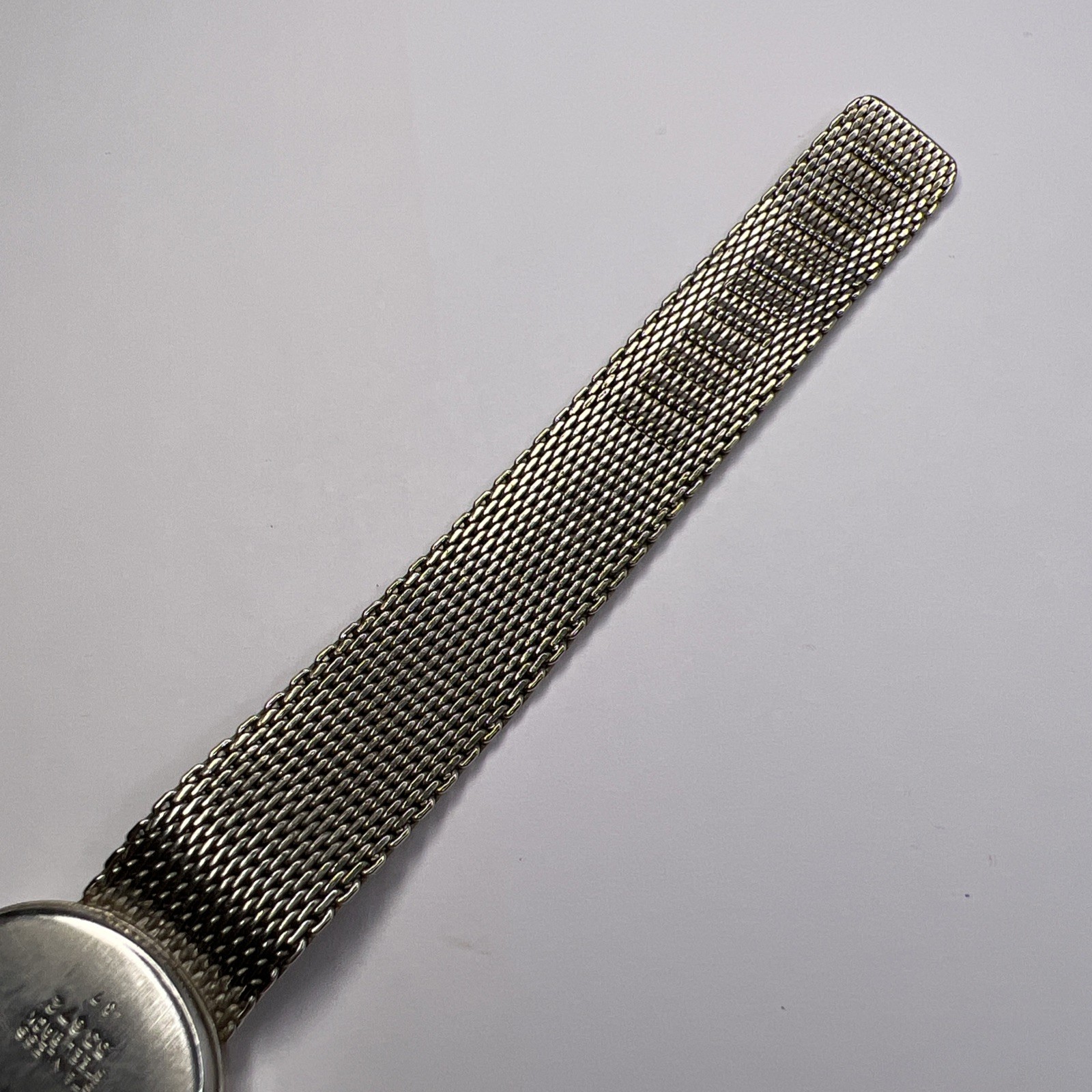 Favre-Leuba Vintage Mechanical Wind Steel Oval Watch w/ Integrated Mesh Bracelet