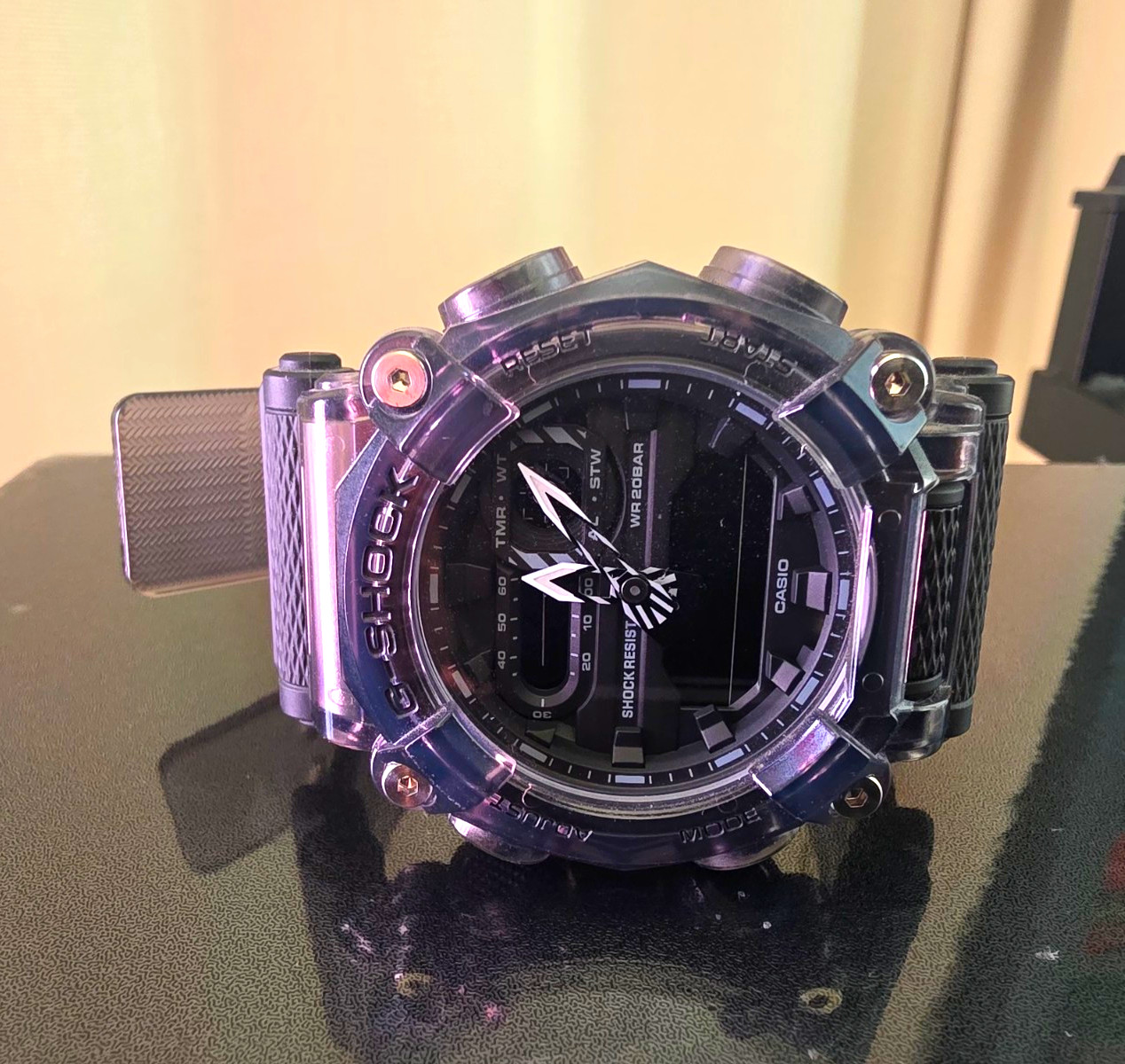Casio G-SHOCK Men’s Analog-Digital Quartz Watch 200m Alarm Date Black/Gray