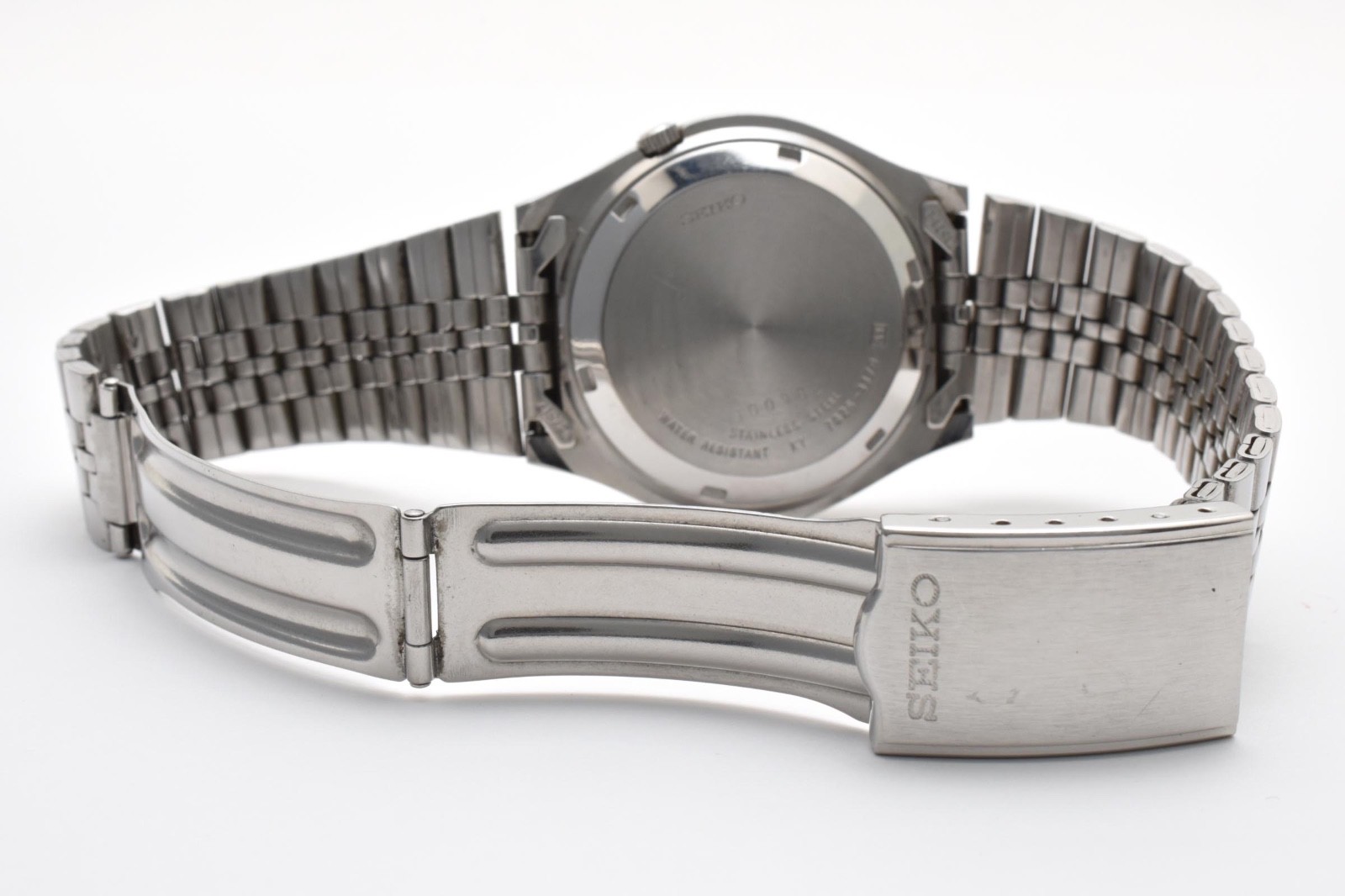 【Exc+5】SEIKO 5 7S26-3170 Automatic Vintage Mens Round Watch White Dial Japan