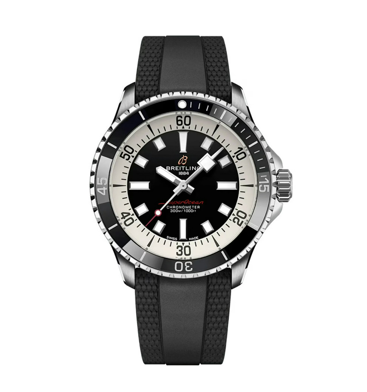 Breitling Superocean Automatic 42 Black Dial Watch A17375