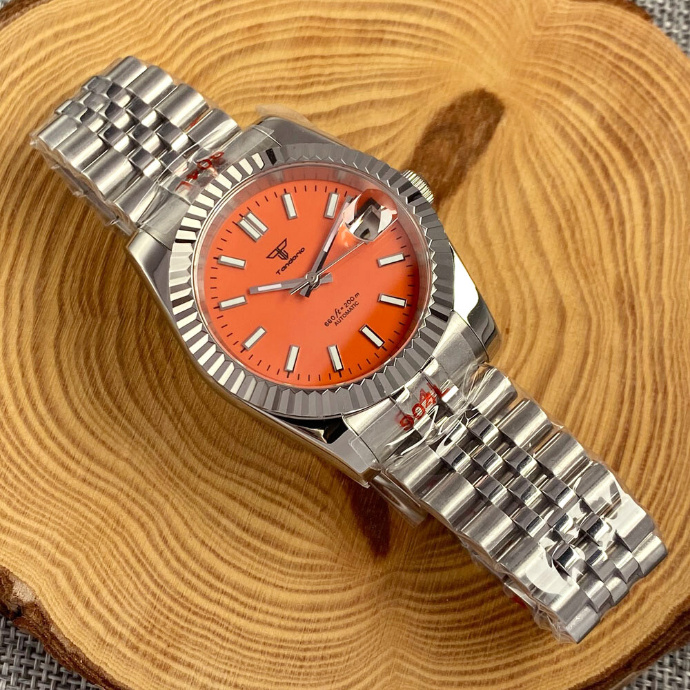 Tandorio 36mm/39mm Fluted Bezel Japan NH35A Sapphire Glass Auto Men Watch Date