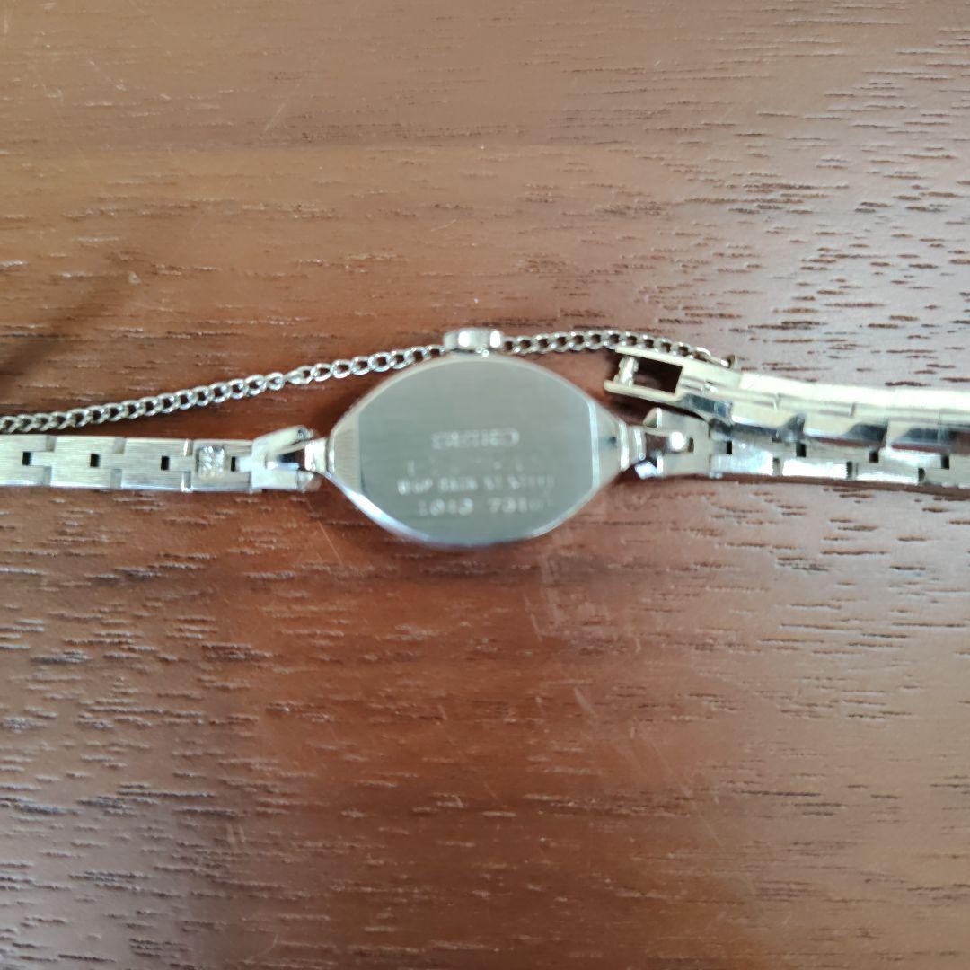 Seiko Ladies Hand Wound Watch Oval Showa 43 Year (Working With Case)