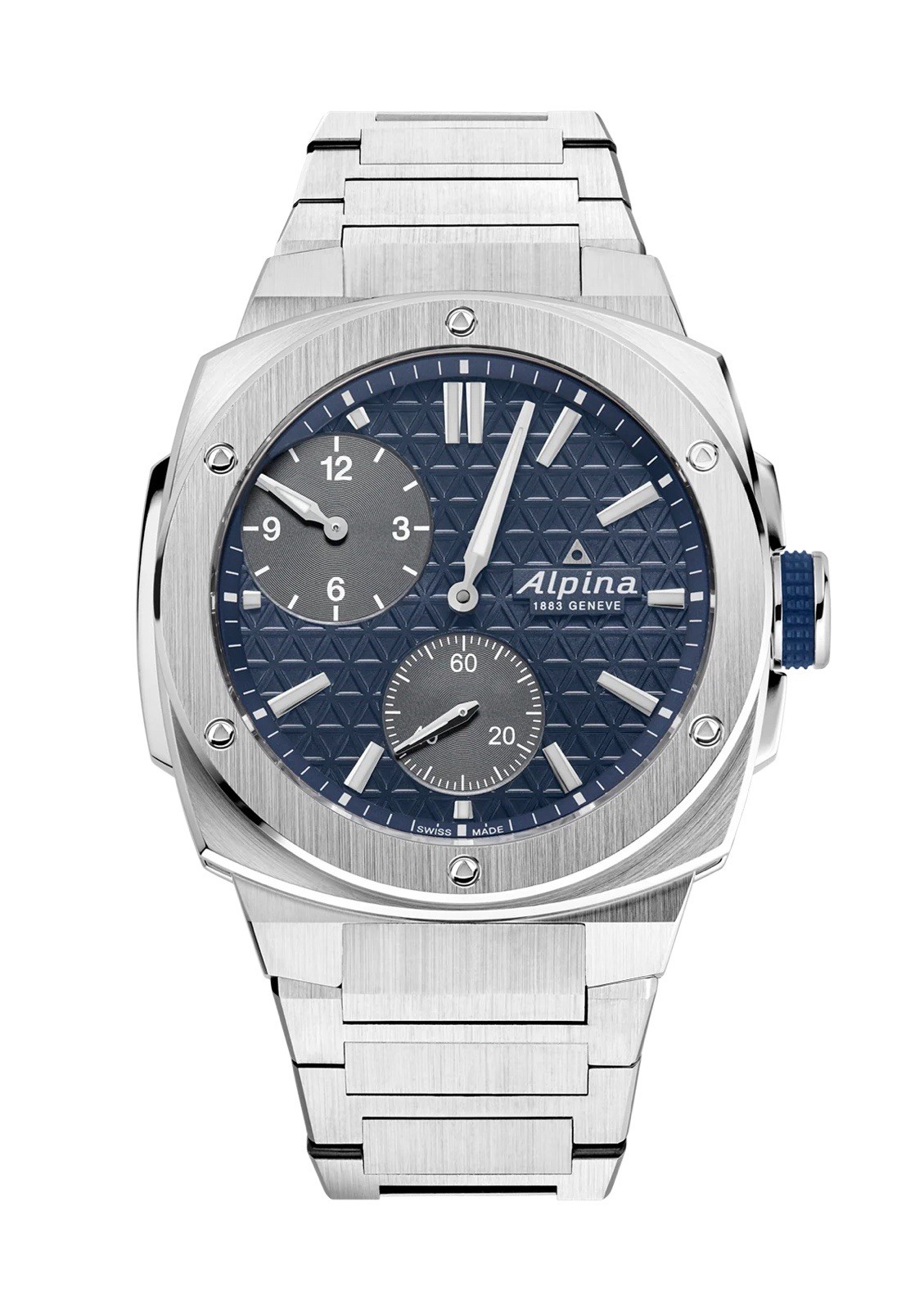 Alpina Extreme Regulator Automatic, 41mm, Blue Dial, Steel Bracelet